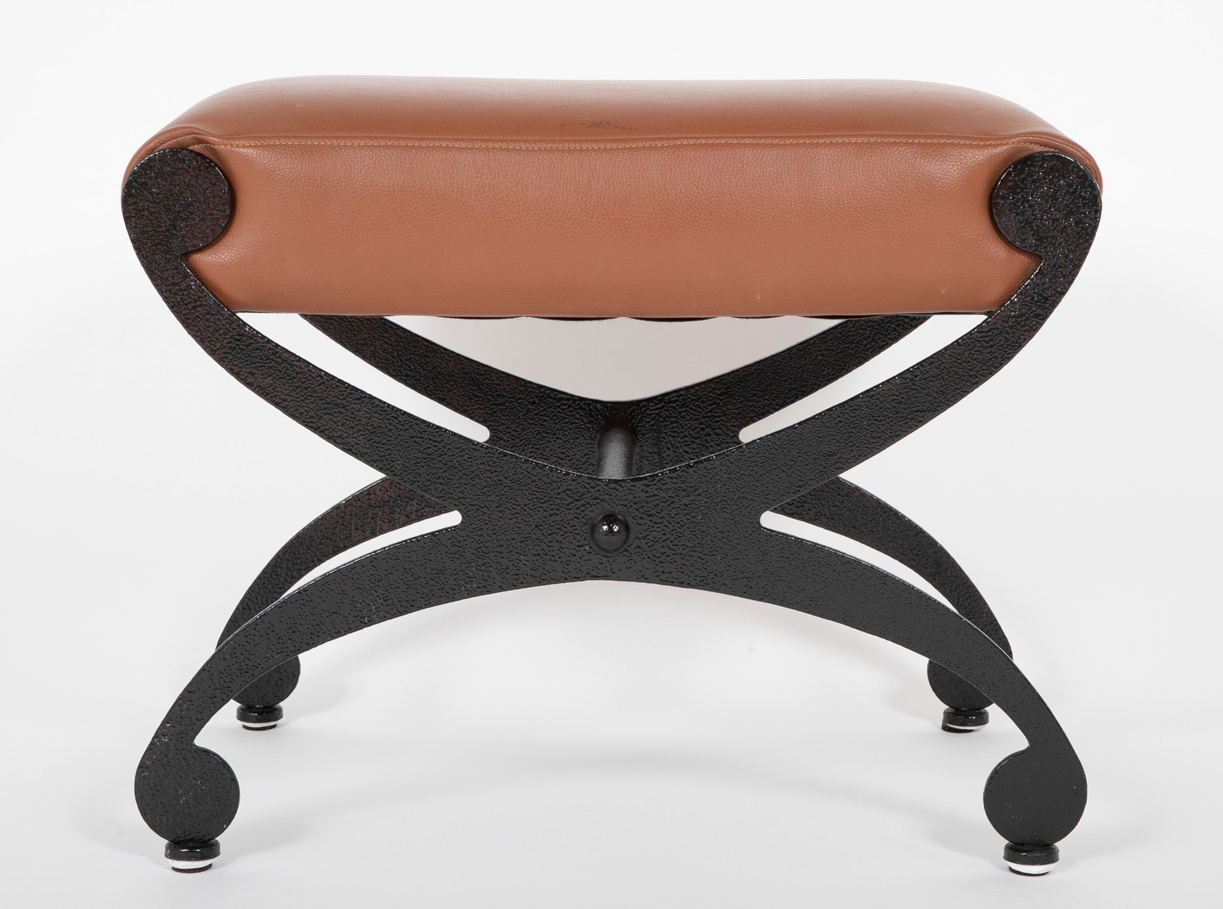 Pair of Regency Style Steel X - Stools