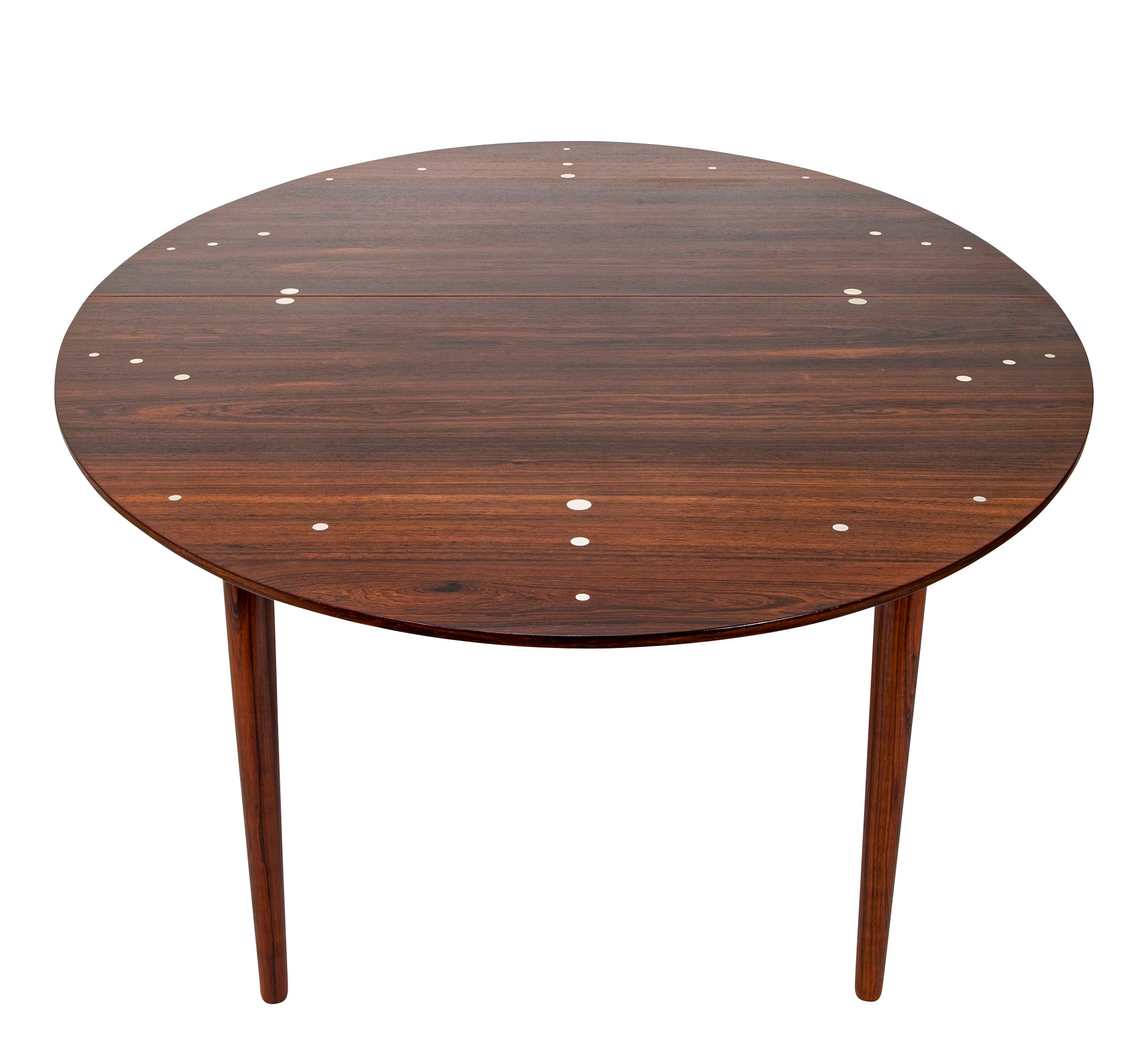 "Judas" Rosewood Dining Table with Silver Dots by Finn Juhl