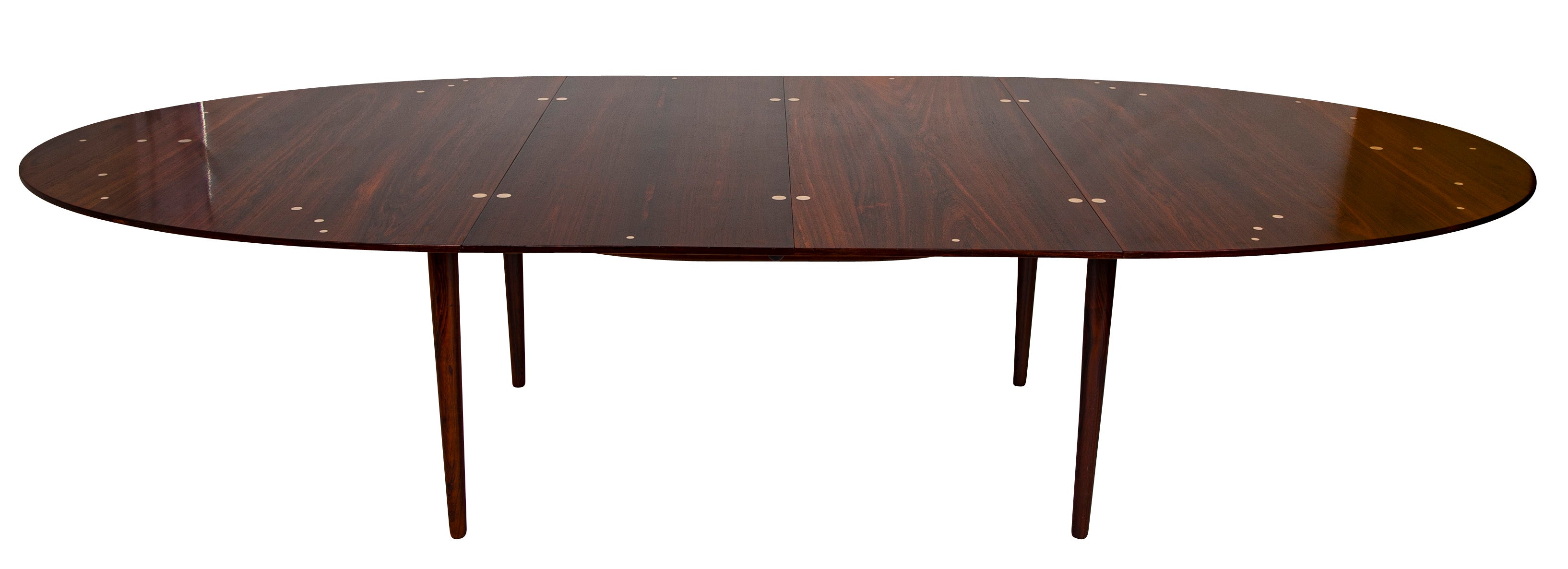 "Judas" Rosewood Dining Table with Silver Dots by Finn Juhl