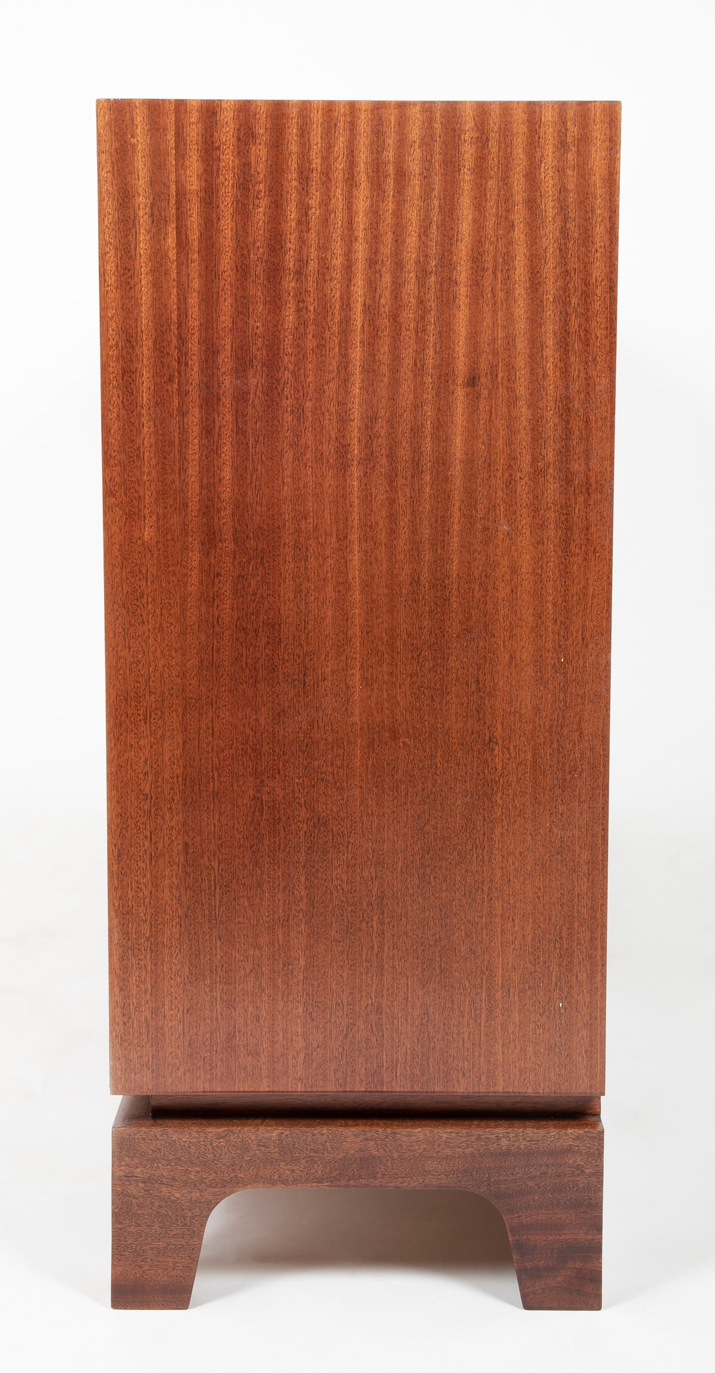 Custom Made Mahogany & Brass Credenza
