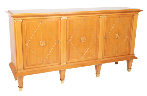 A Sycamore Credenza In The Manner of Andre Arbus