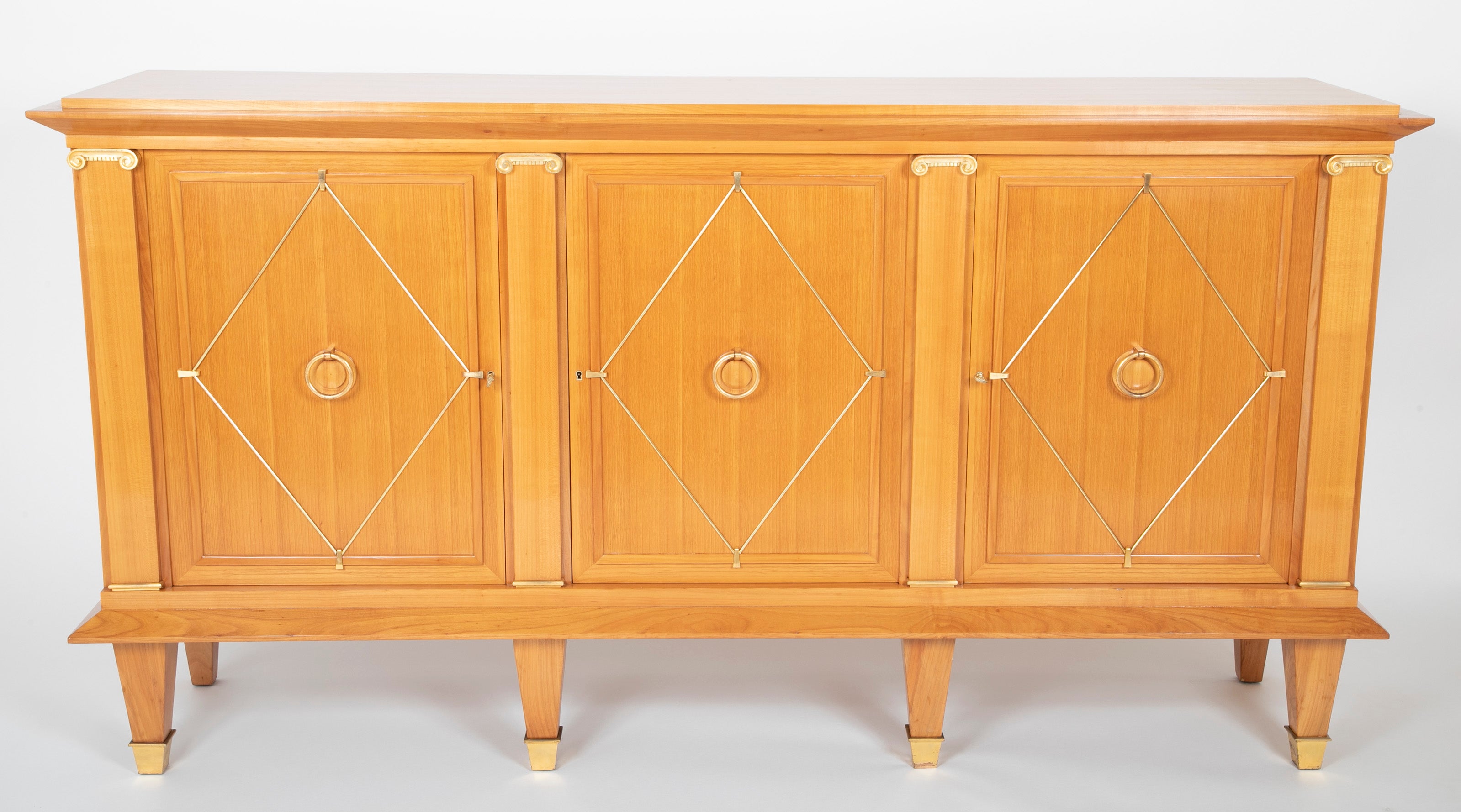 A Sycamore Credenza In The Manner of Andre Arbus