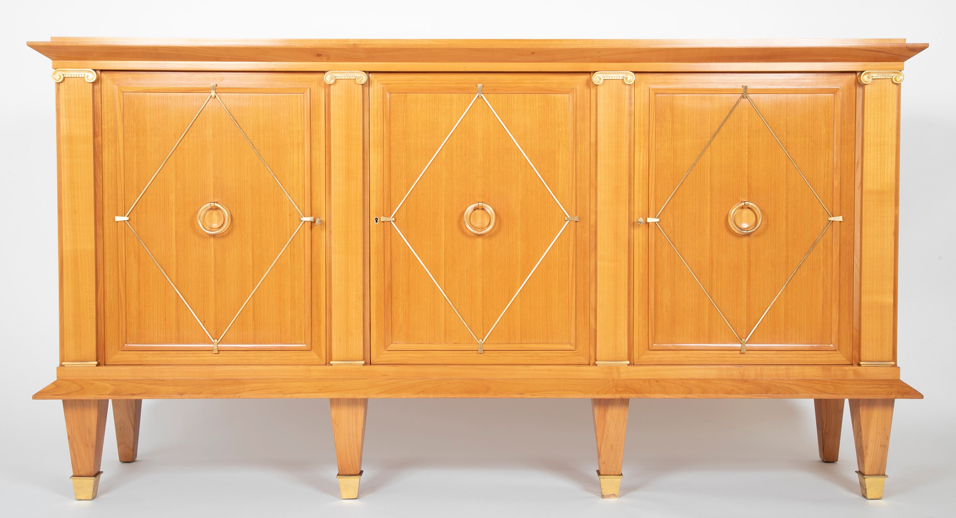 A Sycamore Credenza In The Manner of Andre Arbus