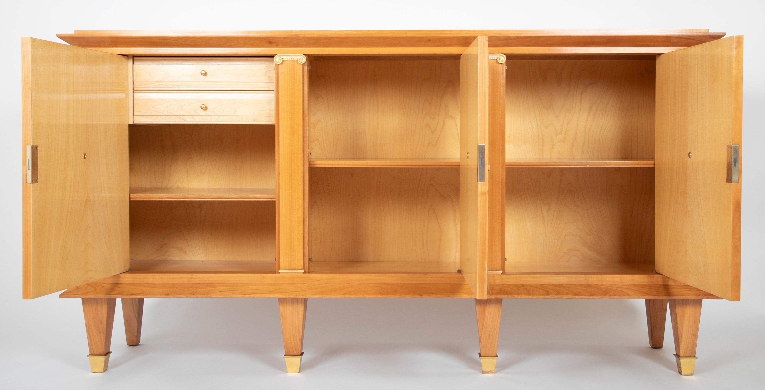 A Sycamore Credenza In The Manner of Andre Arbus