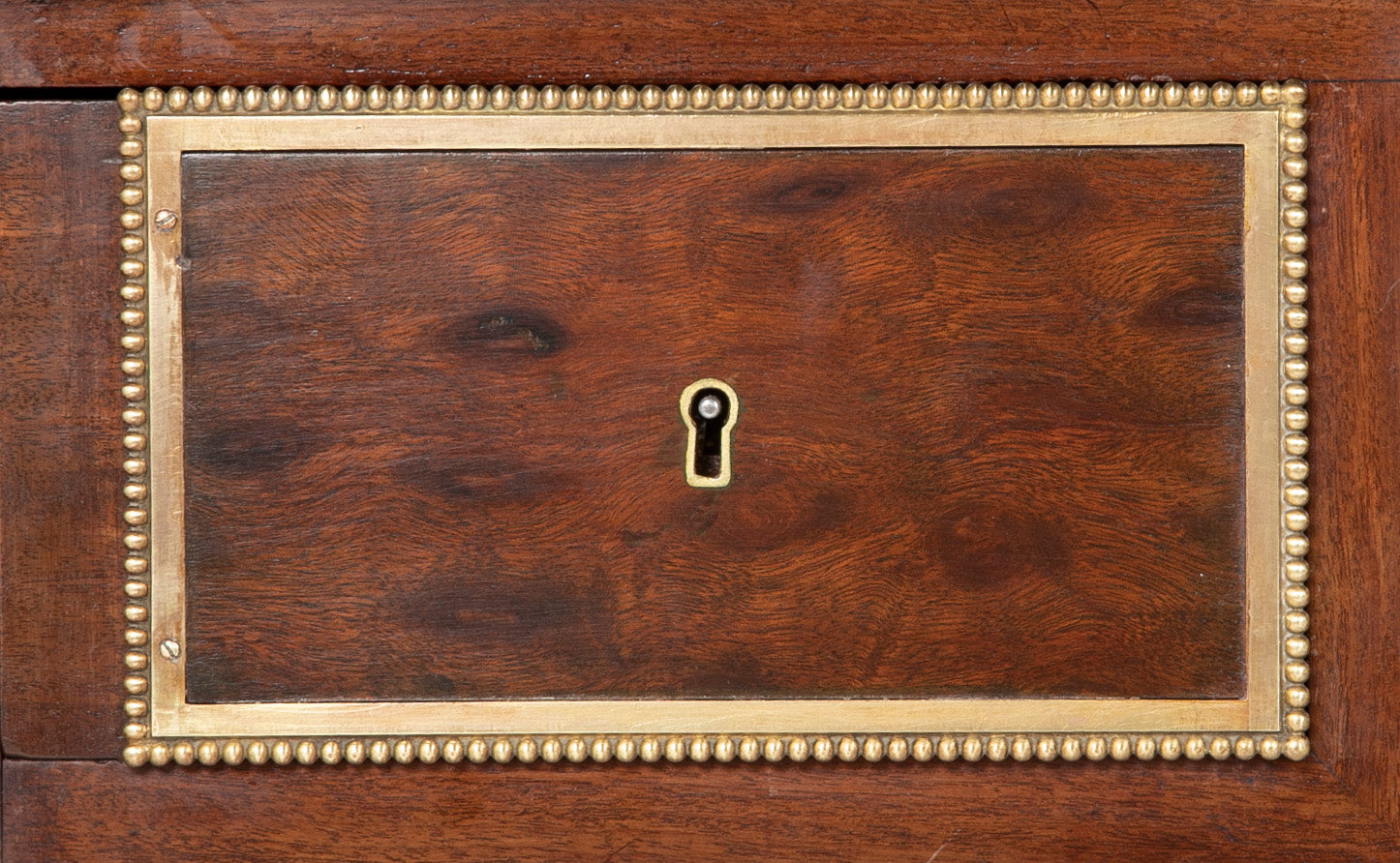 Louis XVI Style Mahogany Leather Top Desk