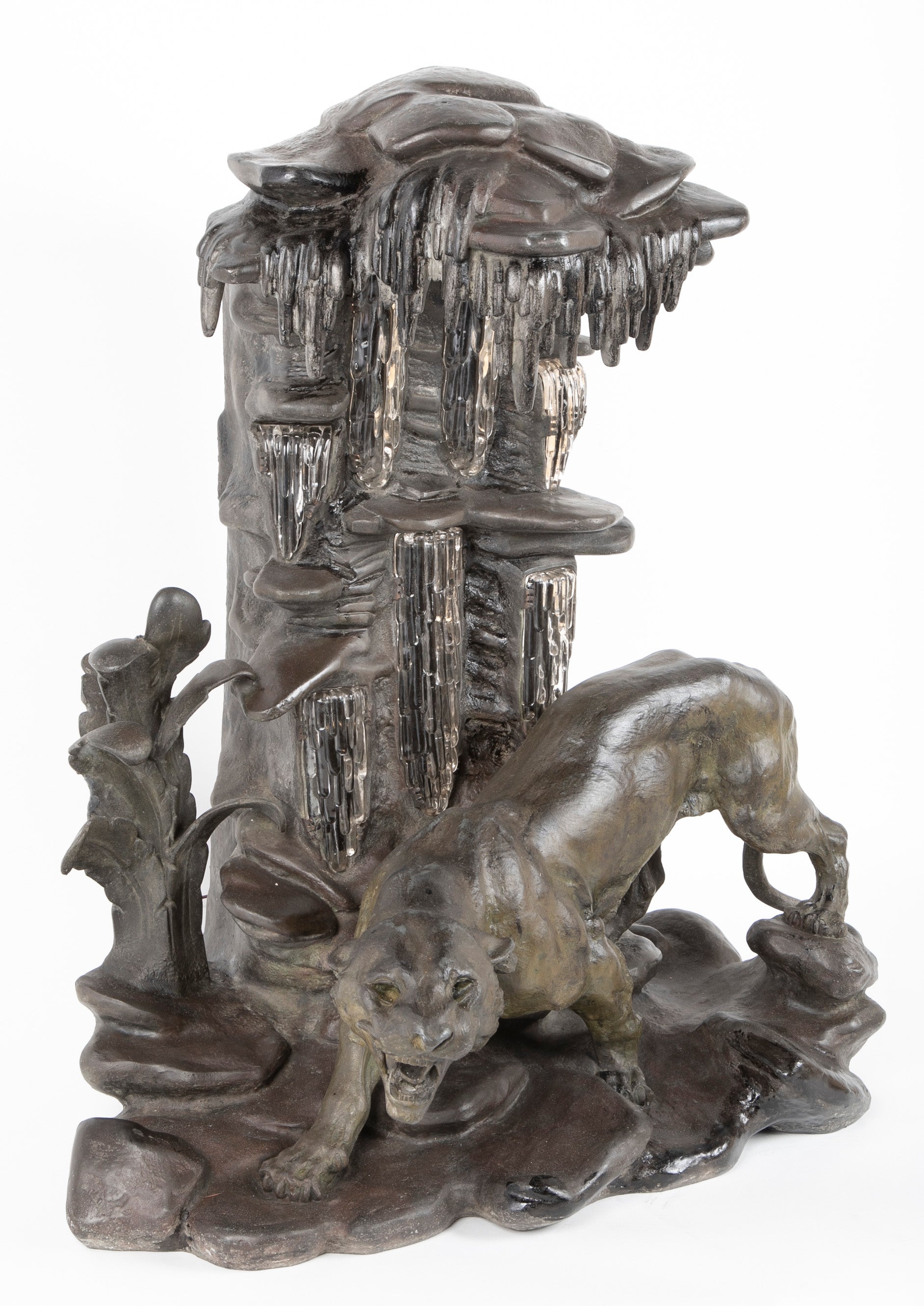 Early 20th Century Custom Designed Sculpture of a Panther