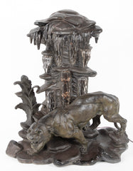 Early 20th Century Custom Designed Sculpture of a Panther