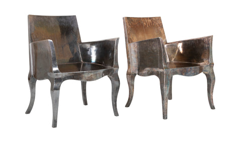 Pair of Silvered "Louise" Chairs by Paul Mathieu