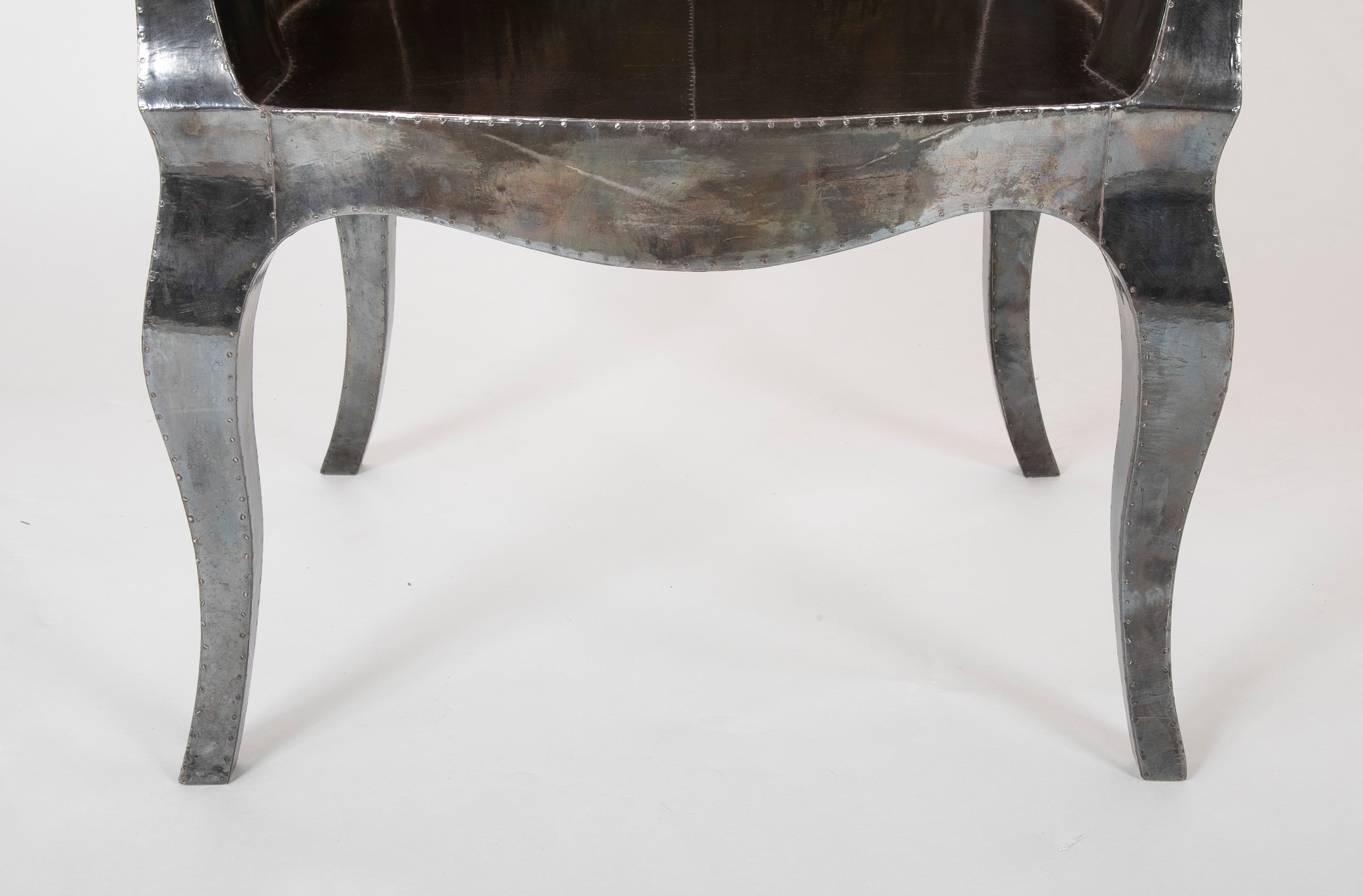 Pair of Silvered "Louise" Chairs by Paul Mathieu
