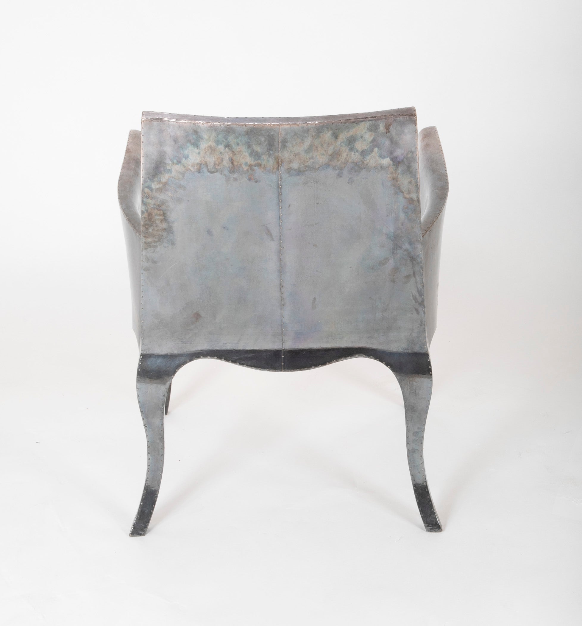 Pair of Silvered "Louise" Chairs by Paul Mathieu
