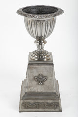 Late 19th Century Polished Cast Iron Garden Urn