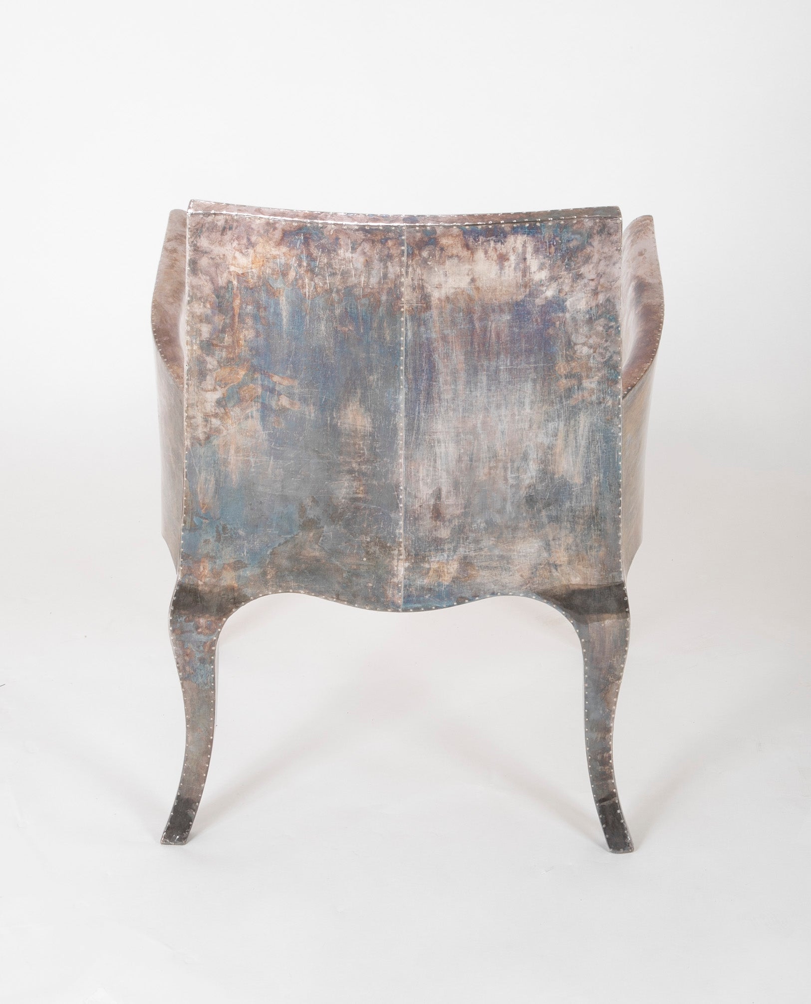 Pair of Silvered "Louise" Chairs by Paul Mathieu