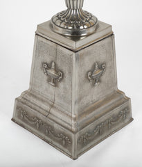 Late 19th Century Polished Cast Iron Garden Urn