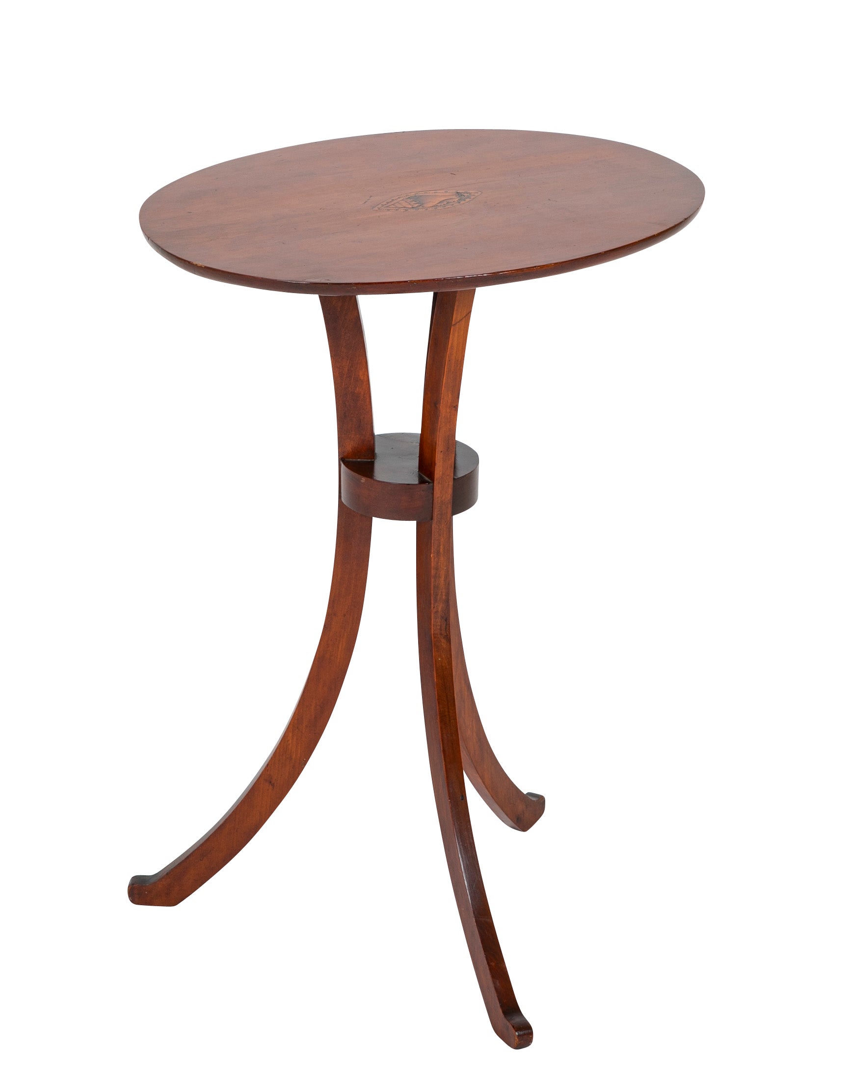 American Cherry Candlestand with Shell Inlay
