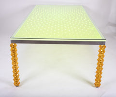 Dining Table Designed by Sawaya & Moroni in Stainless Steel and Lucite