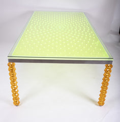 Dining Table Designed by Sawaya & Moroni in Stainless Steel and Lucite