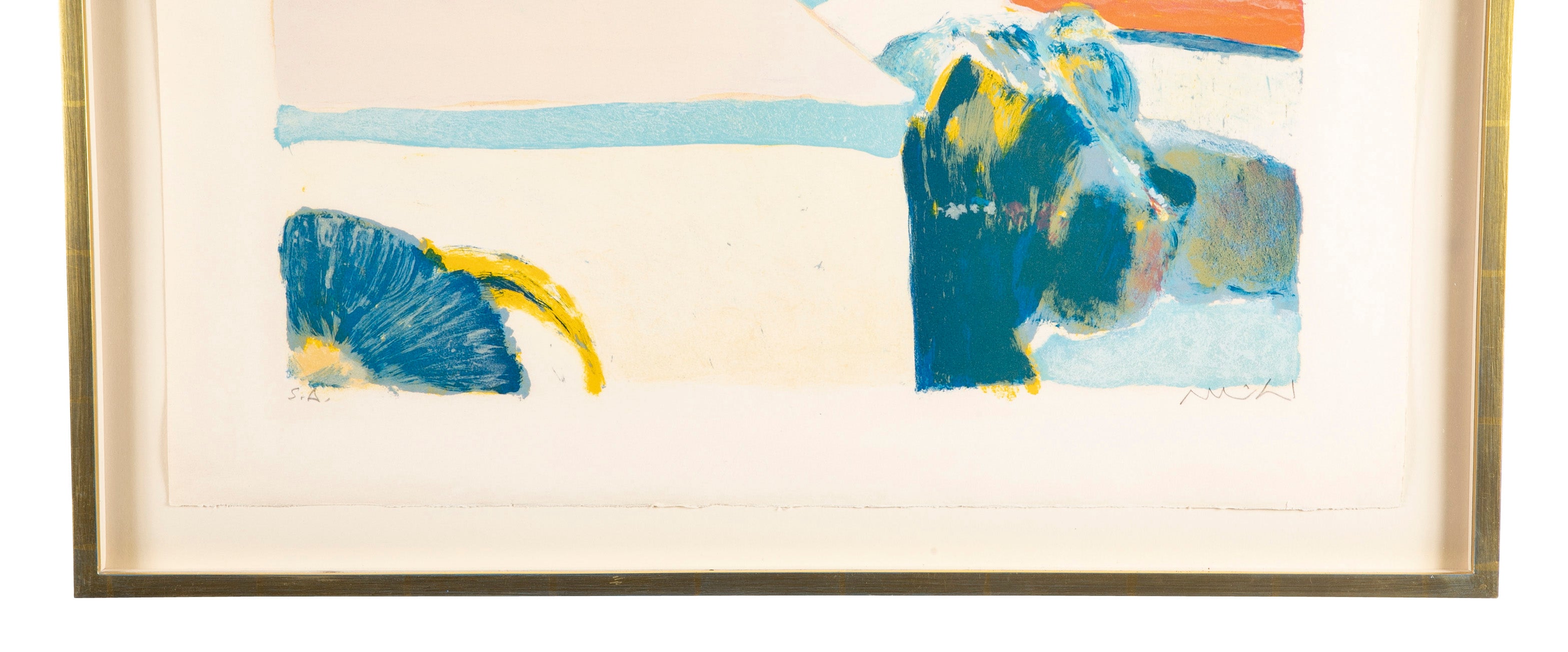 "Paysage" Lithograph in Colors by Roger Muhl