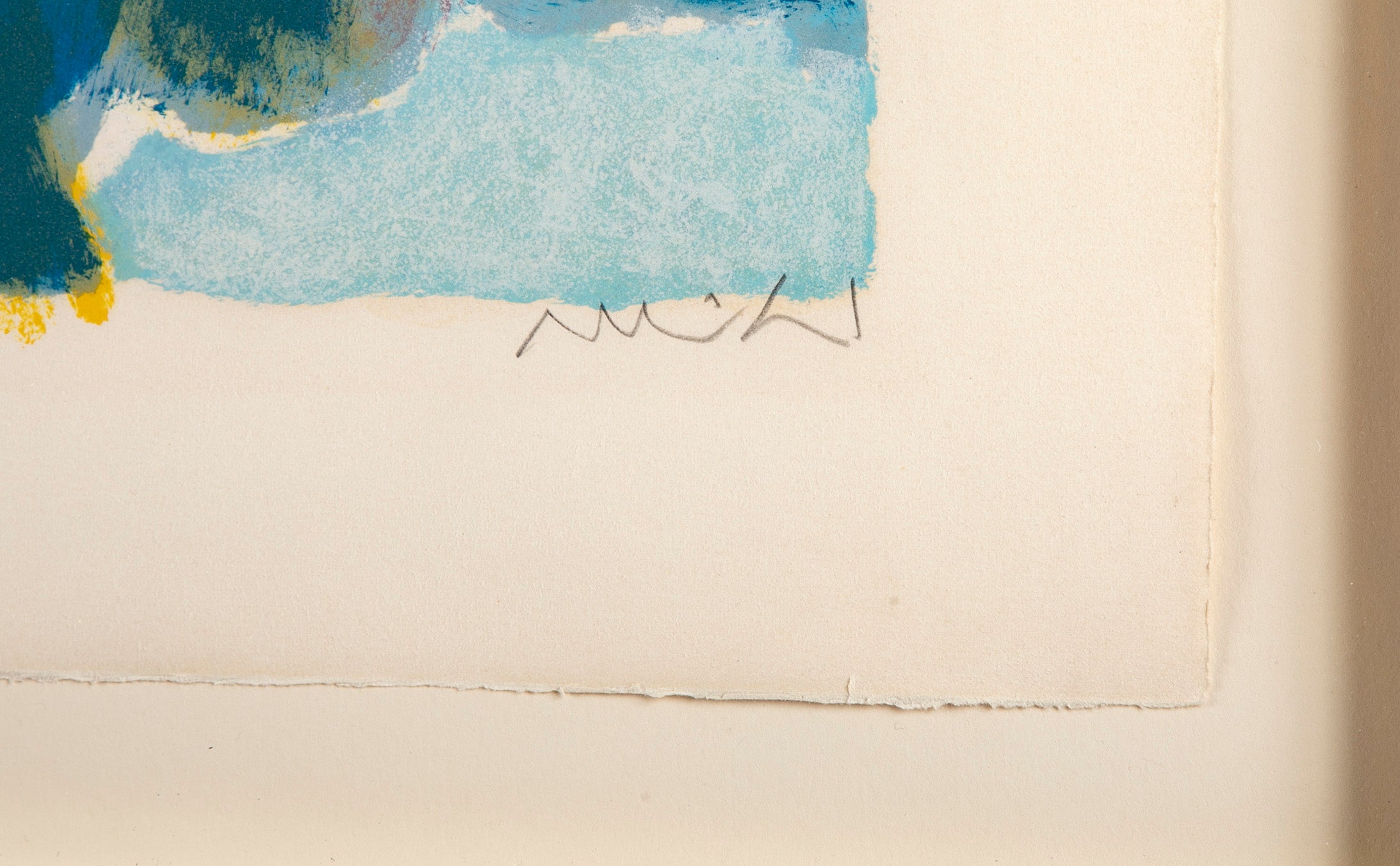 "Paysage" Lithograph in Colors by Roger Muhl