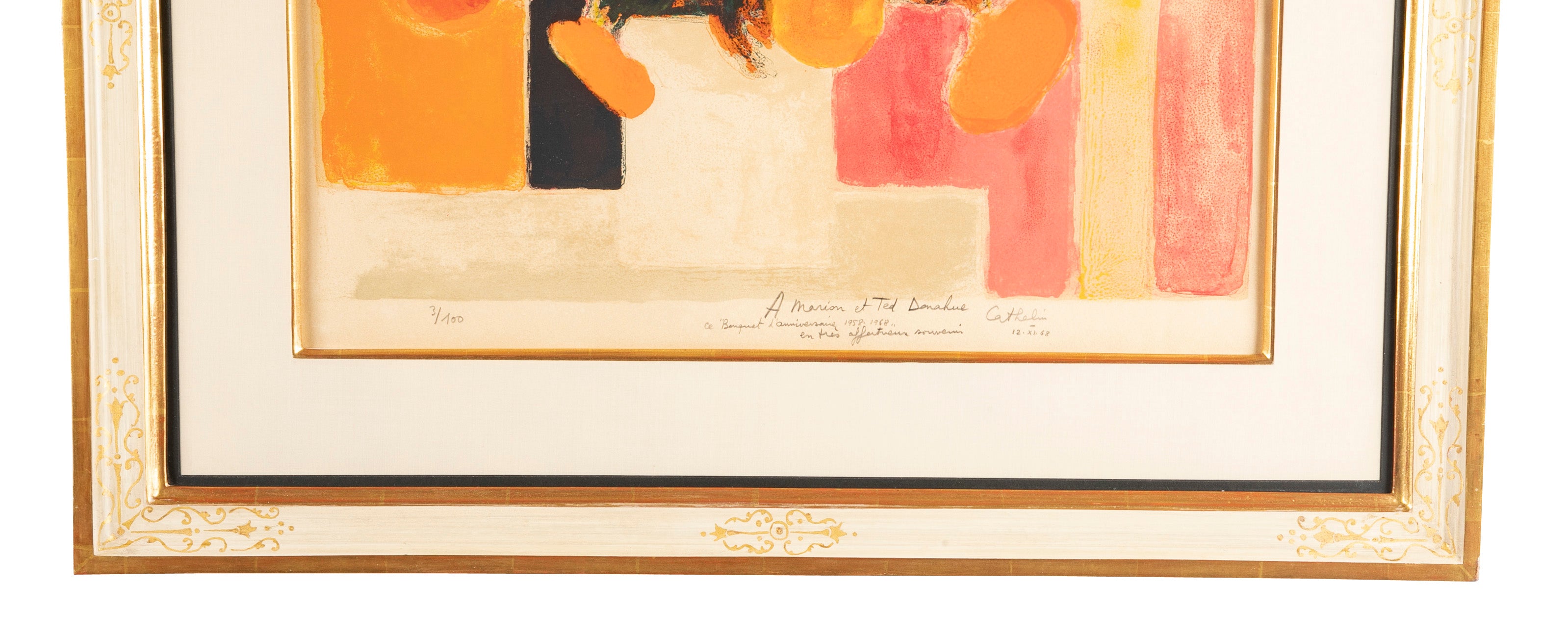 "Birthday Bouquet" Lithograph by Bernard Cathelin