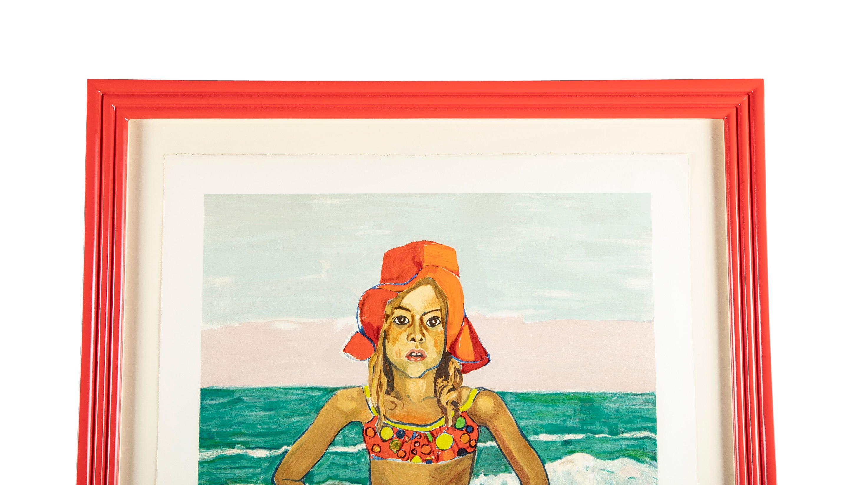 "Bather with Red Hat" by American Visual Portrait Artist Alice Neel