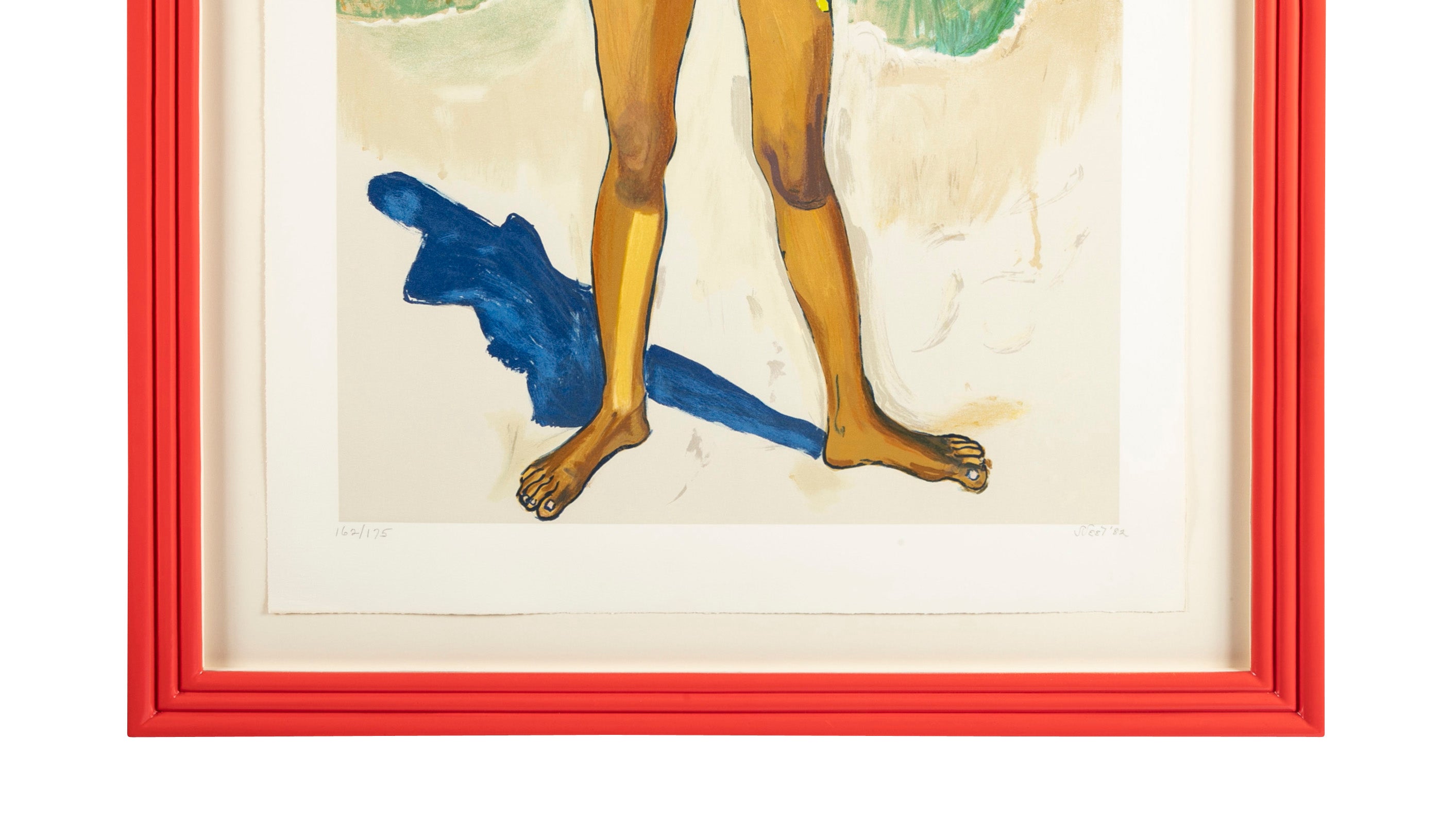 "Bather with Red Hat" by American Visual Portrait Artist Alice Neel