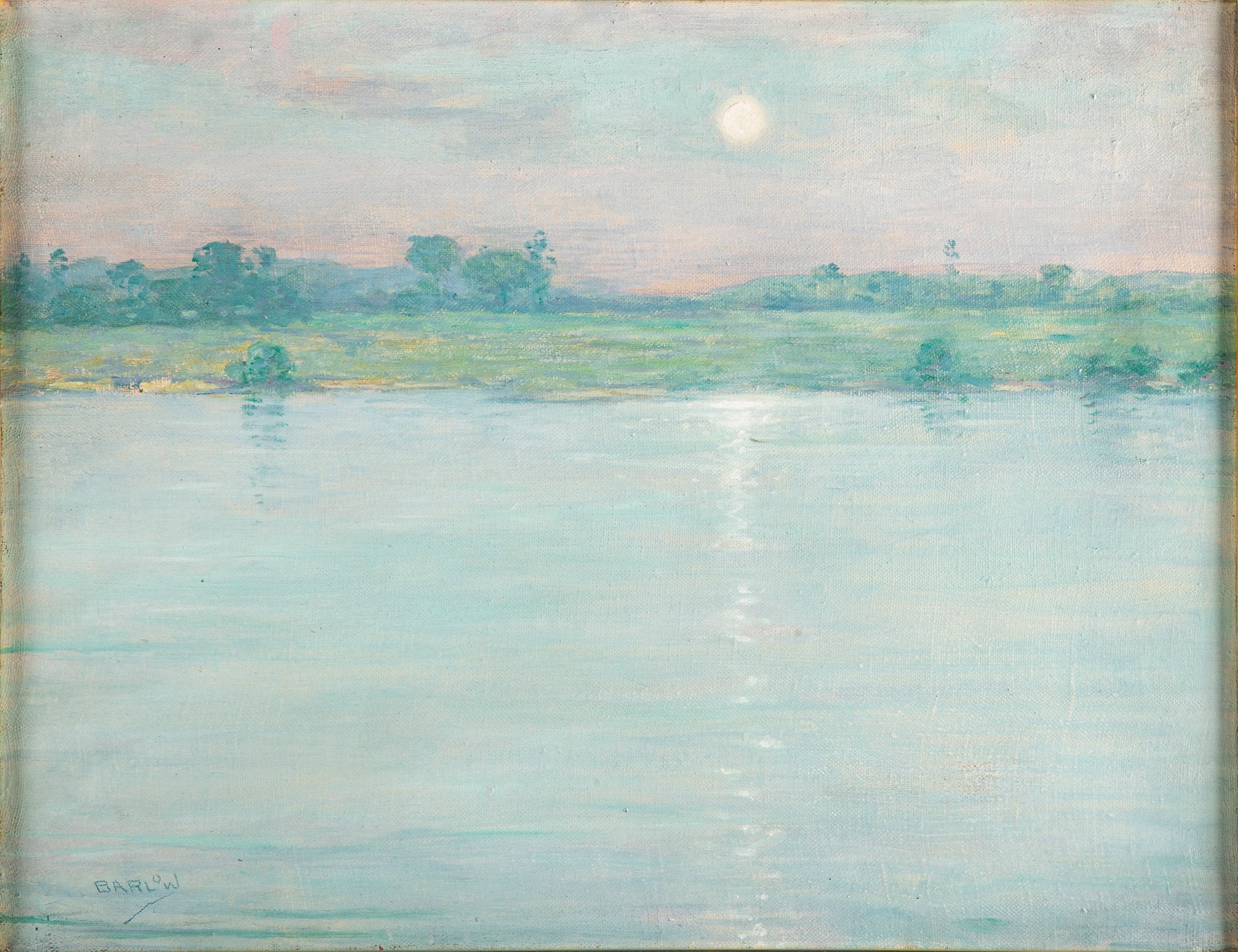 "Tranquil Coast in Pale Light" by Myron G. Barlow