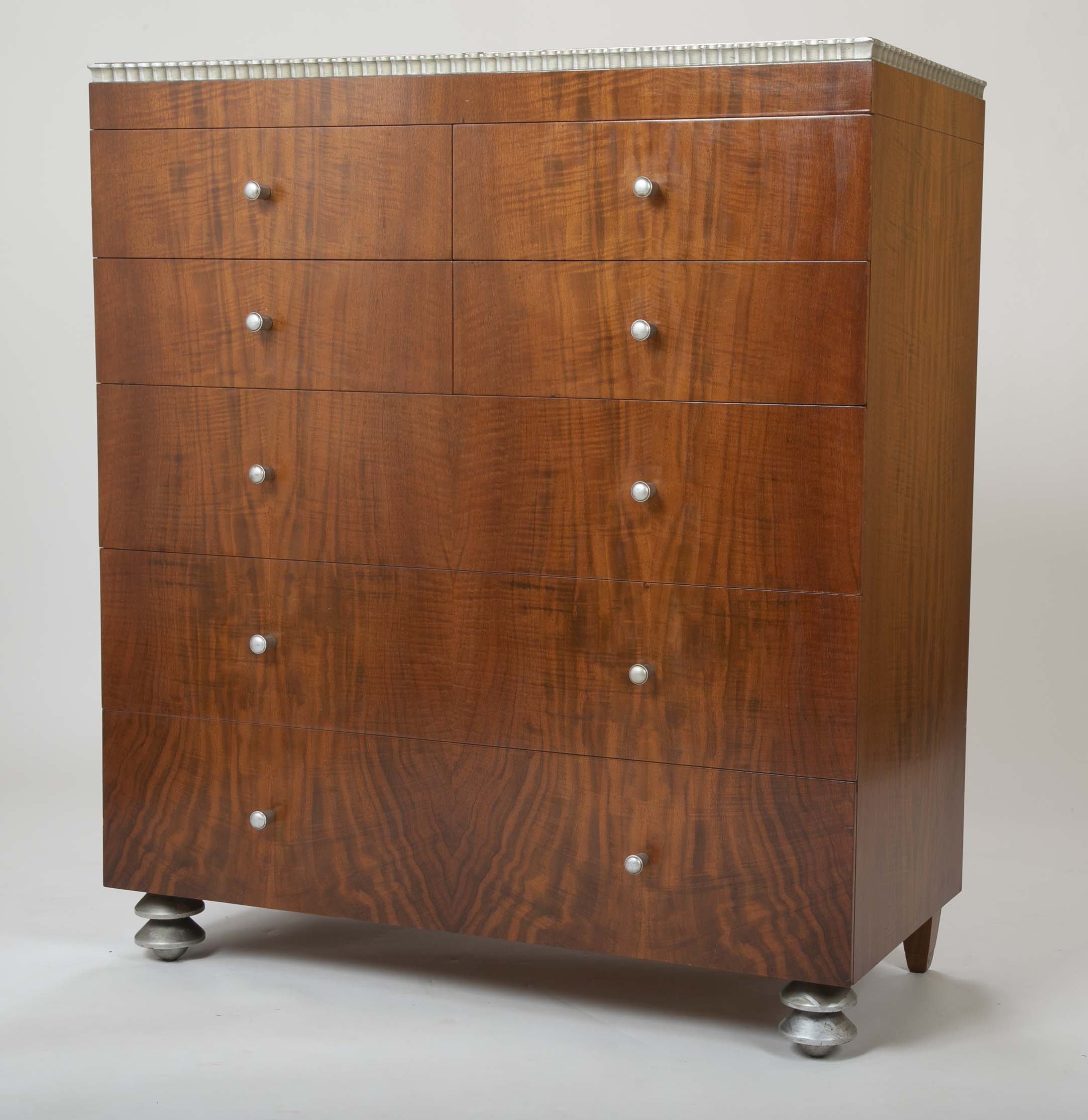 American Modernist Walnut Dresser