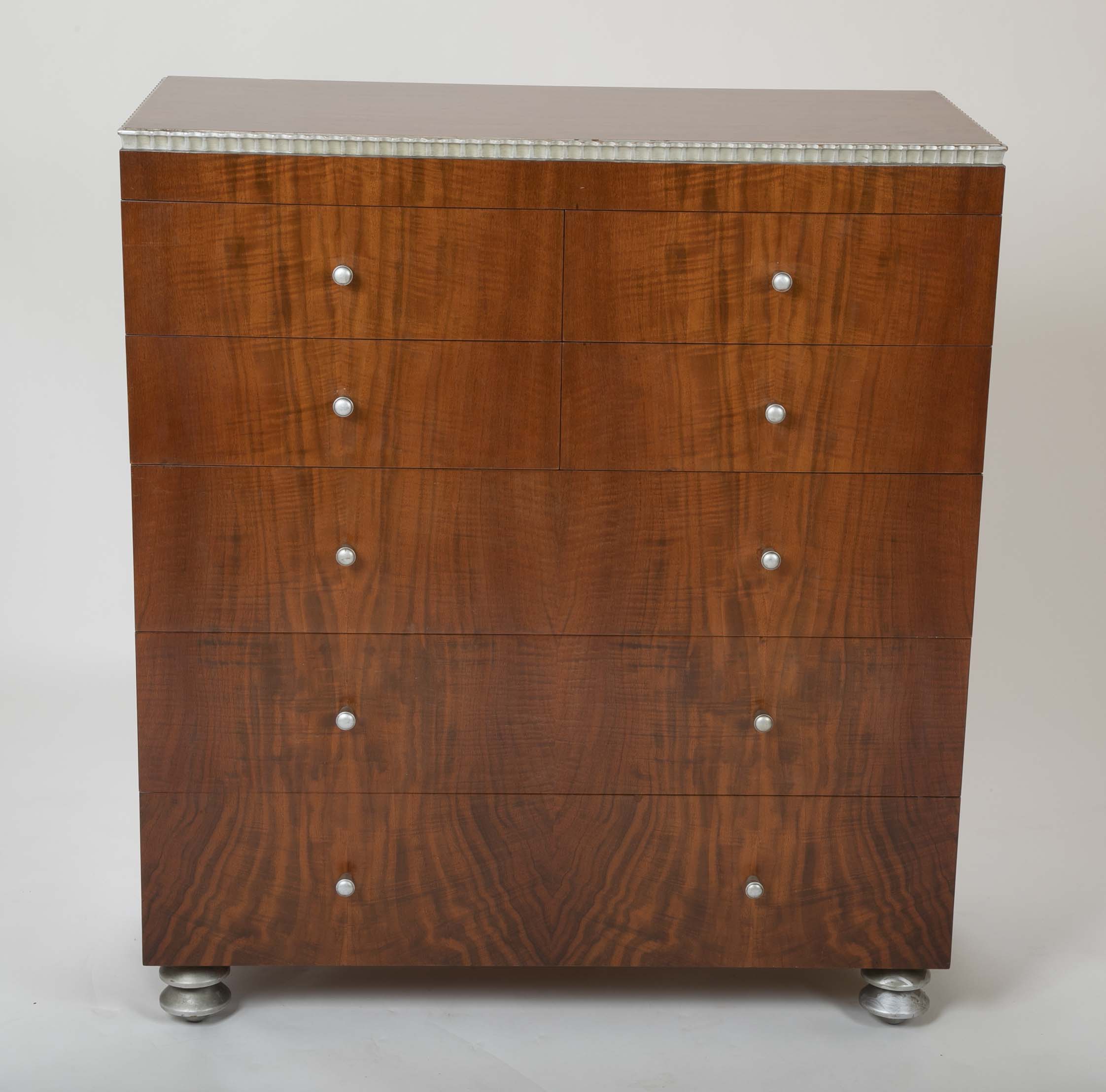 American Modernist Walnut Dresser