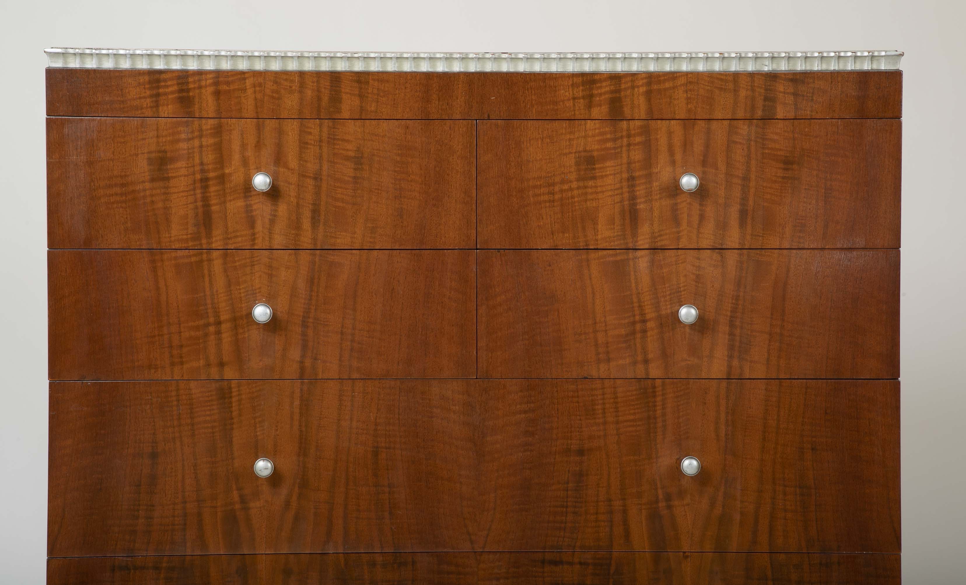 American Modernist Walnut Dresser