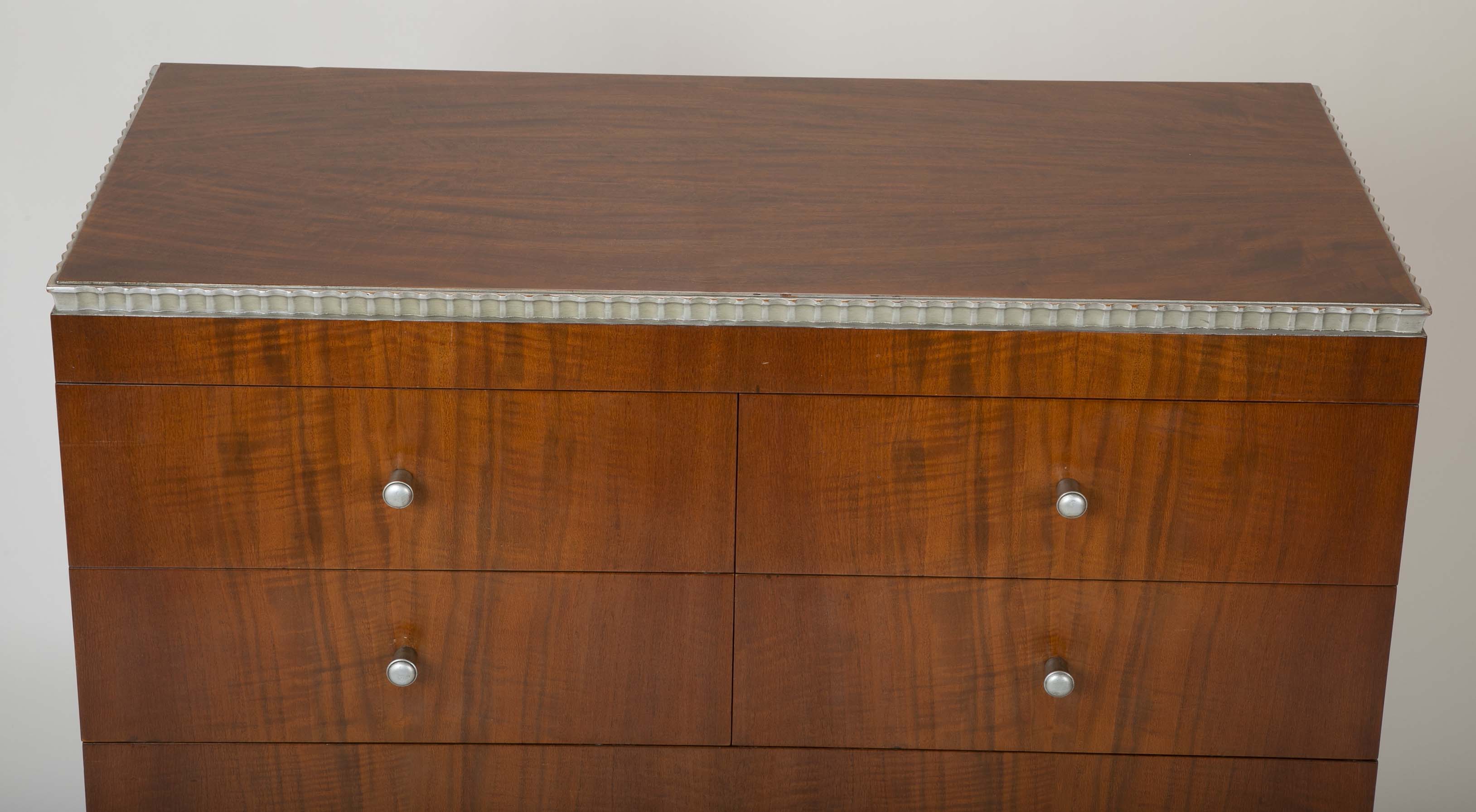 American Modernist Walnut Dresser