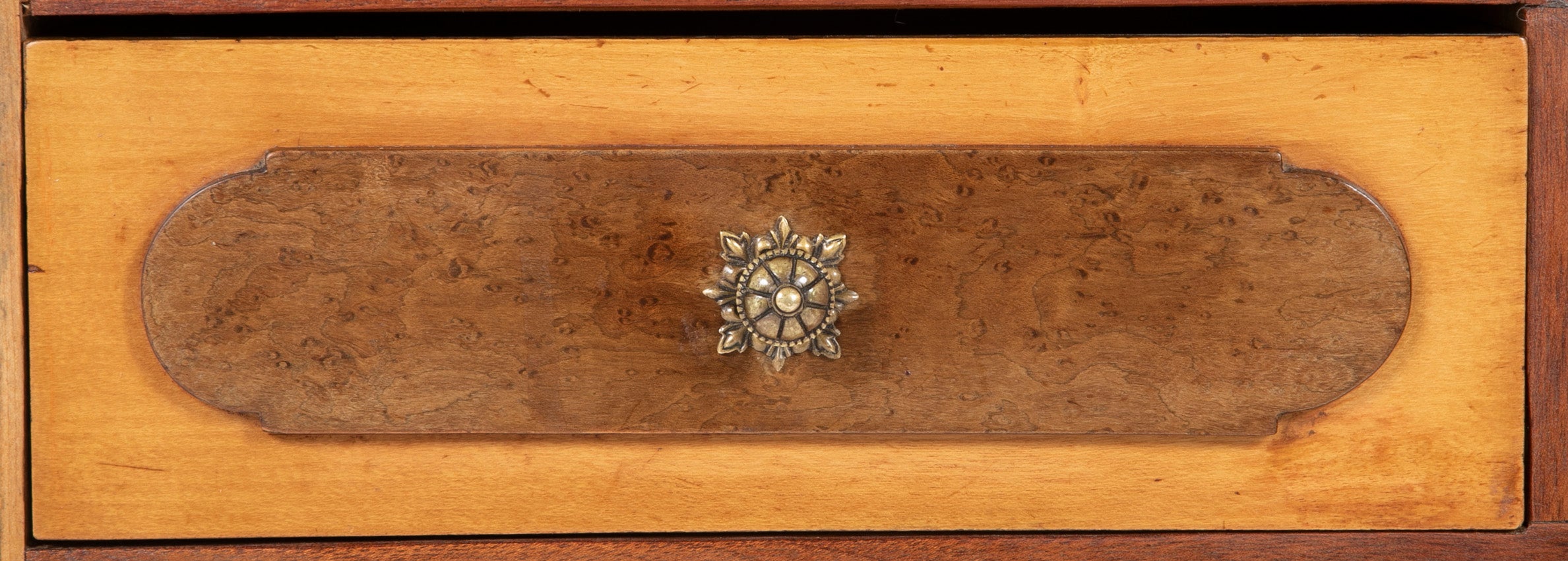 Pair of Burl Two Drawer Baltic Side Tables