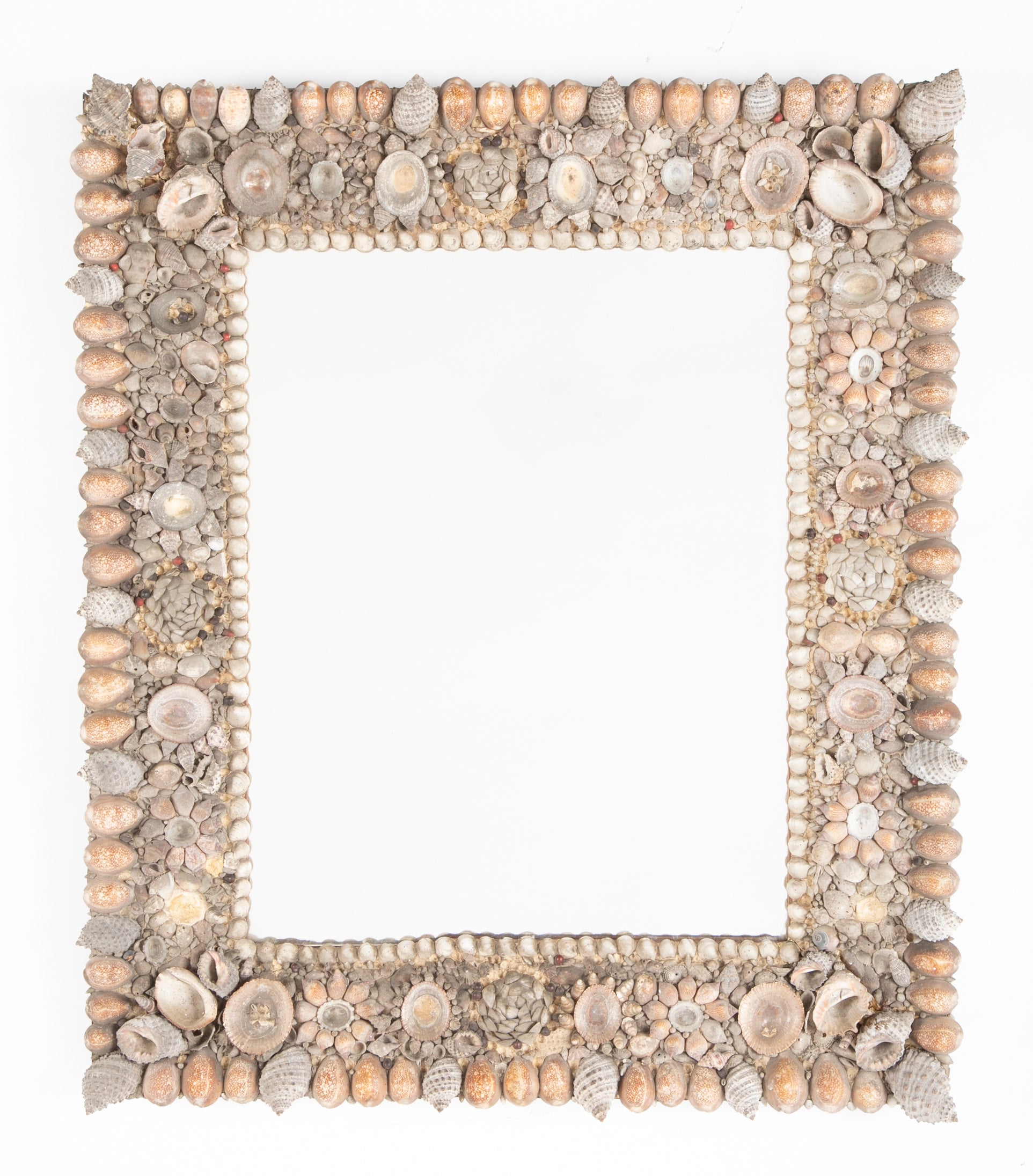 Fabulous American Sea Shell Framed Mirror