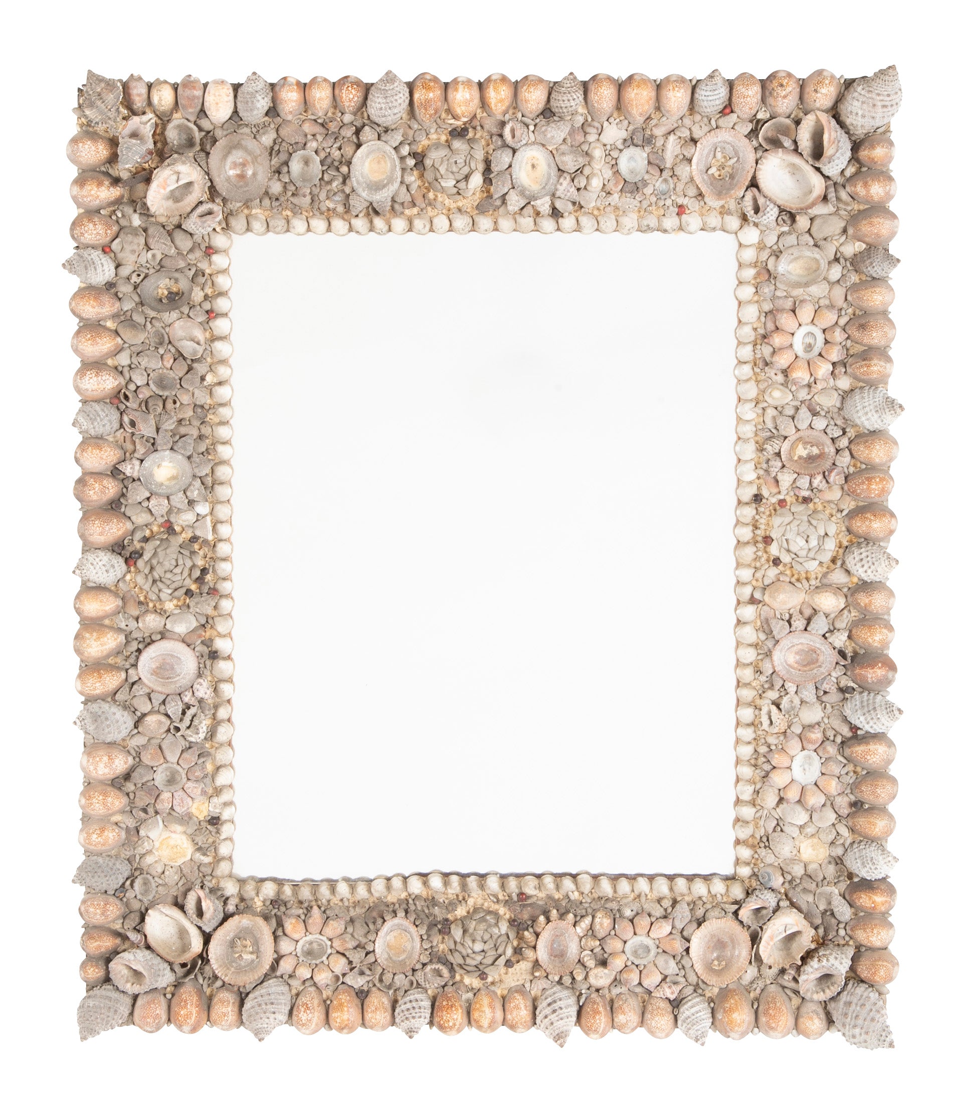 Fabulous American Sea Shell Framed Mirror