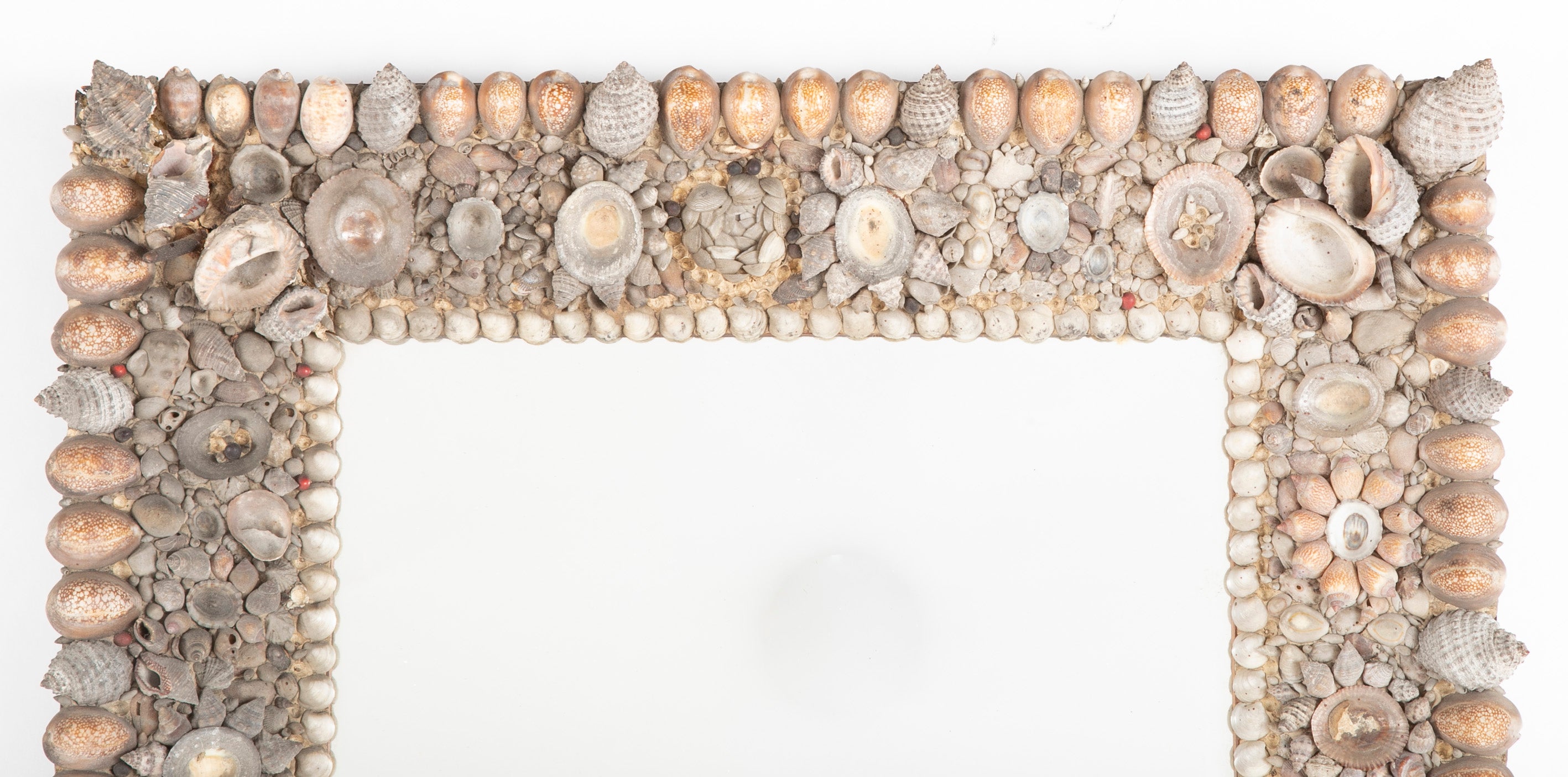 Fabulous American Sea Shell Framed Mirror