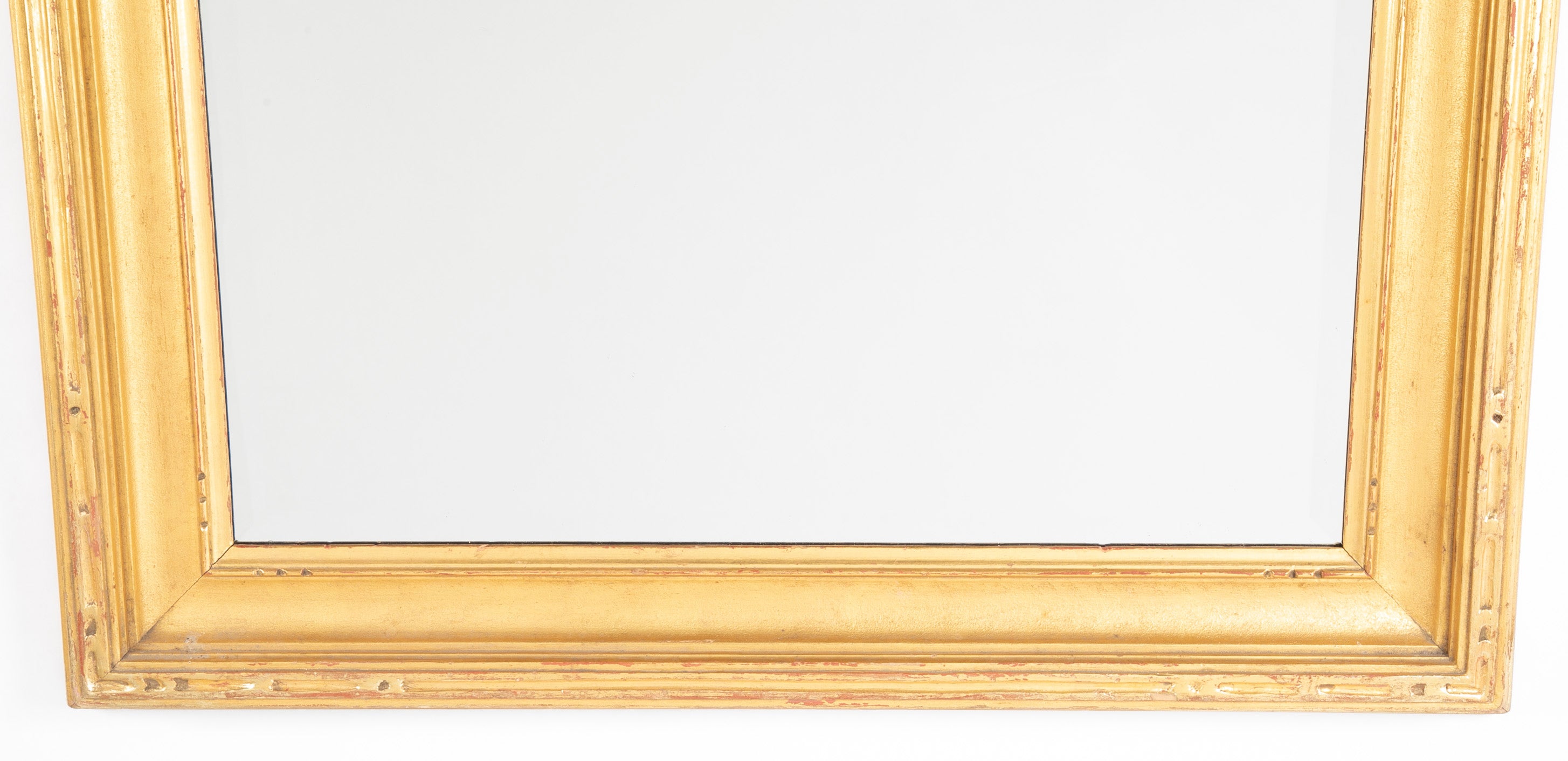 American Giltwood Impressionist Frame with Beveled Glass Mirror