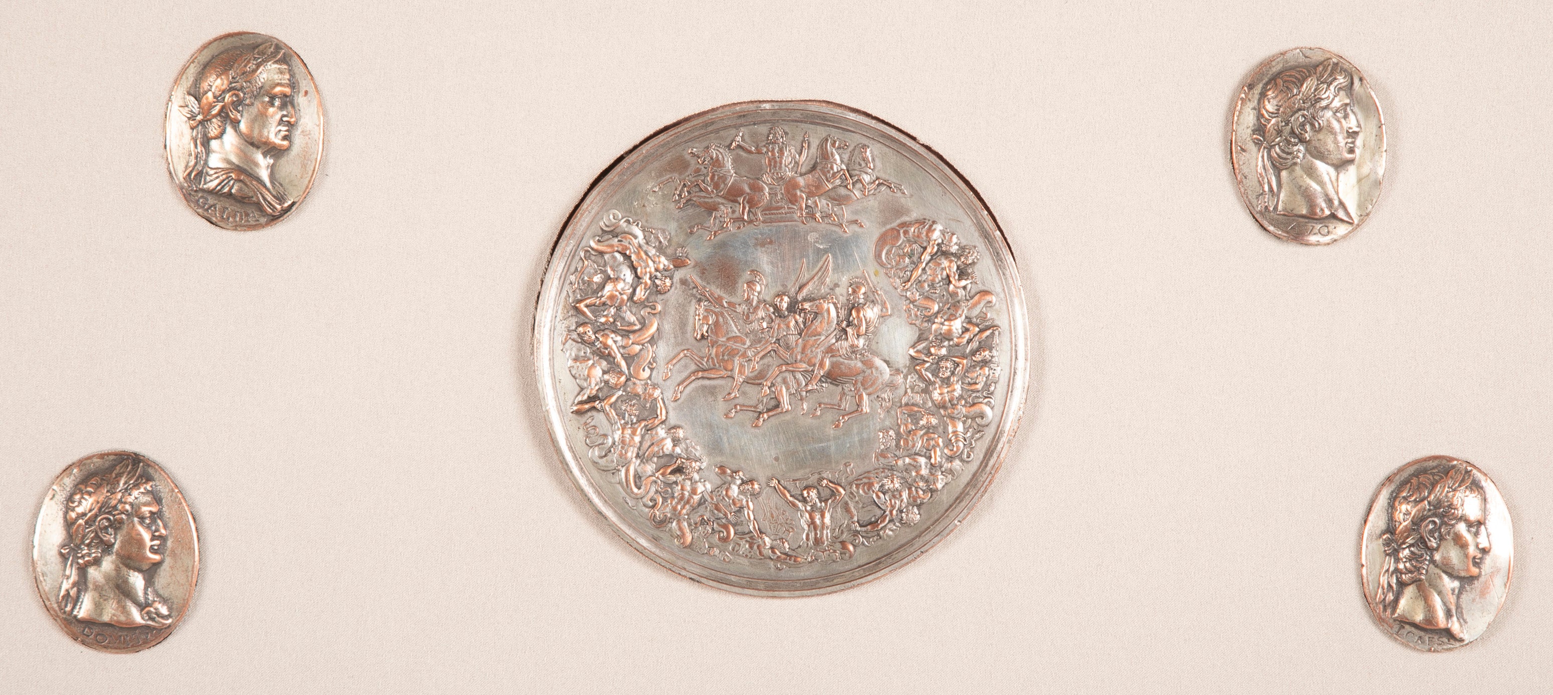 Tomasso Mercandetti Grand Tour Medals of 12 Roman Emperors & The Colosseum