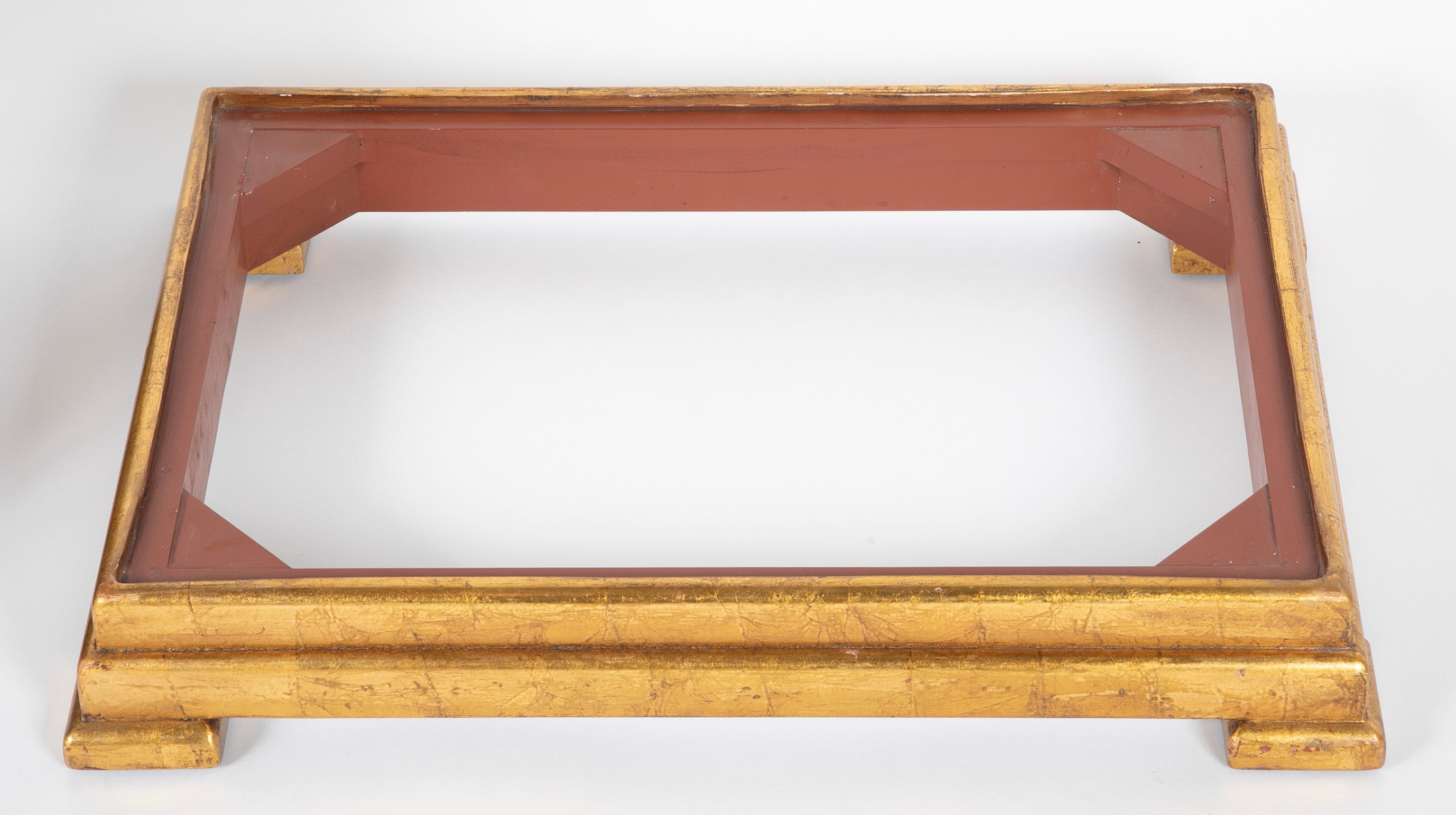 Japanese Edo Period Fabric Chest on Later Gilt Stand