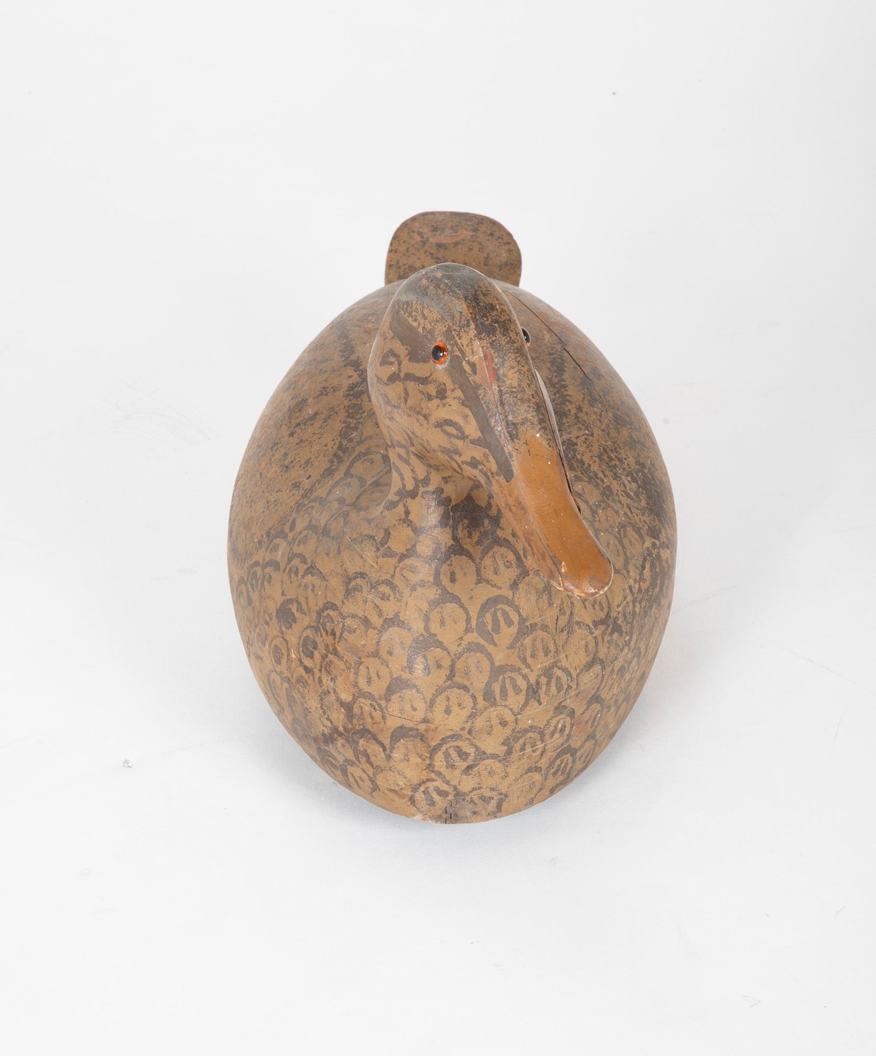 Pair of Mallard Decoy Ducks in Form of Hen & Drake Having Original Paint