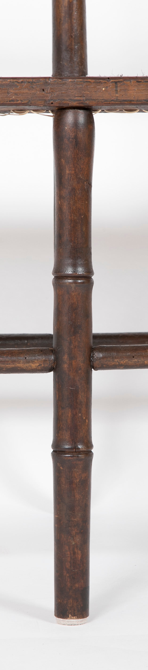 American Three Seat Sheraton Spindle Back Bench
