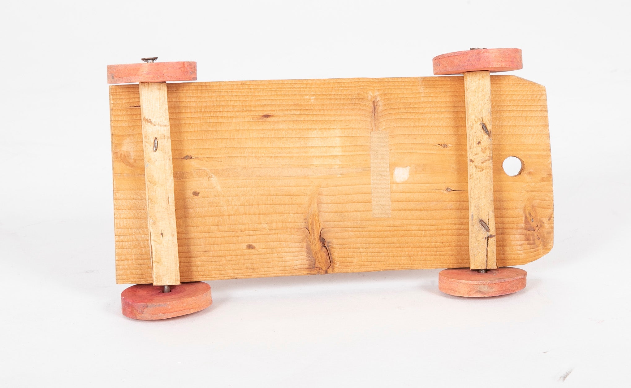 Early 20th Century Pull Toy Horse in Red & White Paint