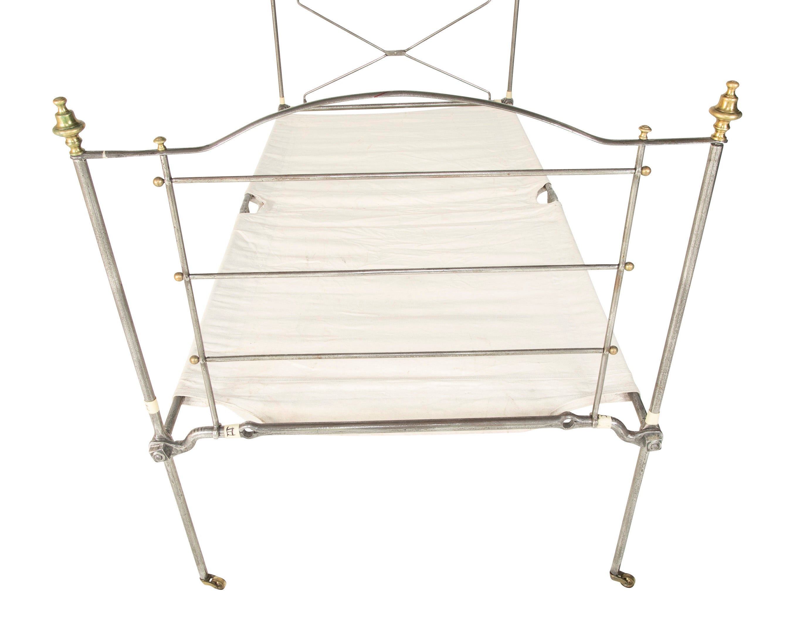 Late 19th Century British Officer's Campaign Bed with Original Storage Chest