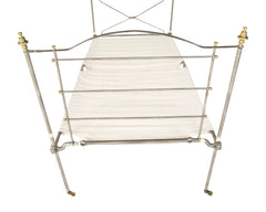 Late 19th Century British Officer's Campaign Bed with Original Storage Chest
