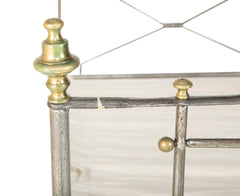 Late 19th Century British Officer's Campaign Bed with Original Storage Chest