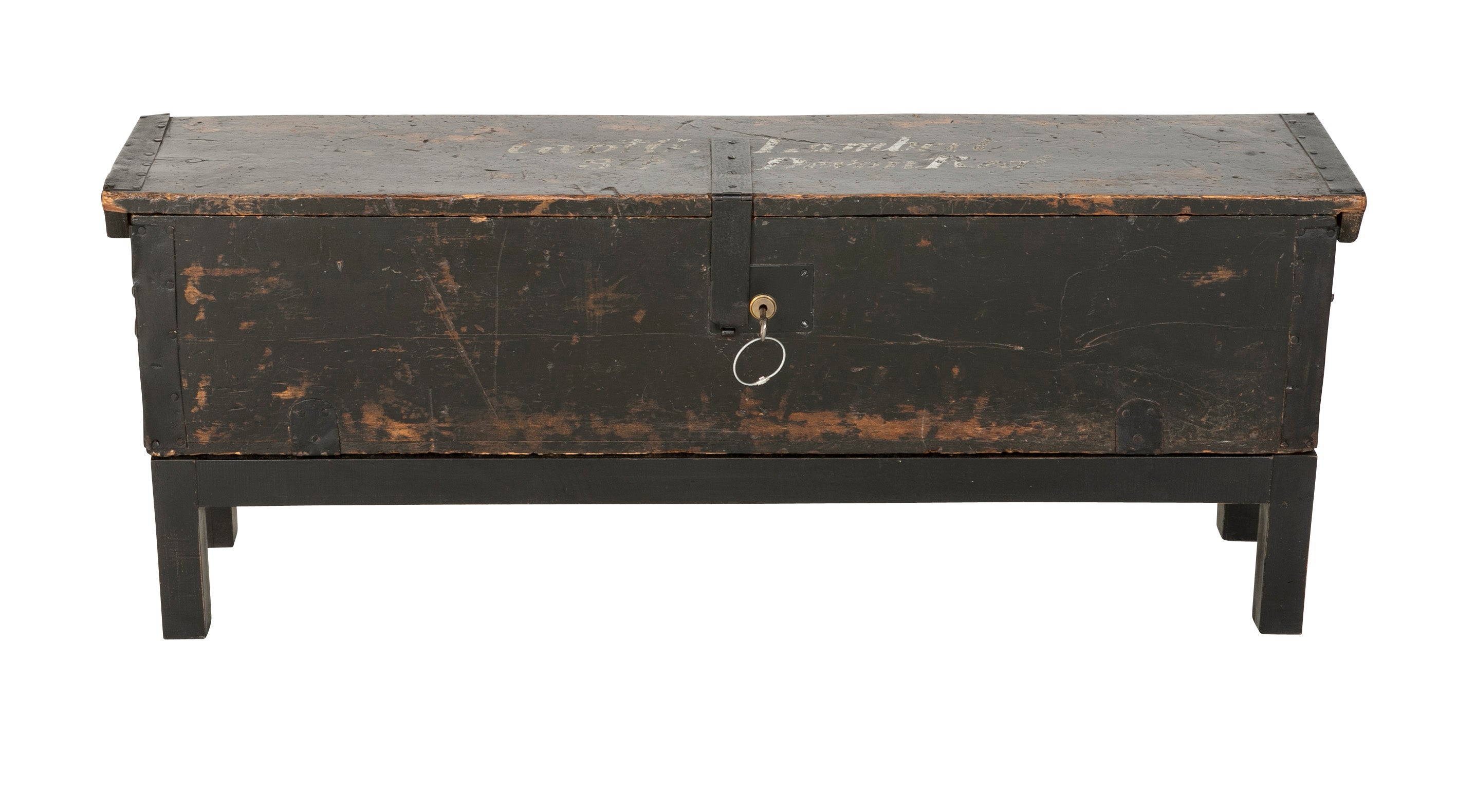 Late 19th Century British Officer's Campaign Bed with Original Storage Chest