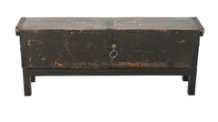 Late 19th Century British Officer's Campaign Bed with Original Storage Chest