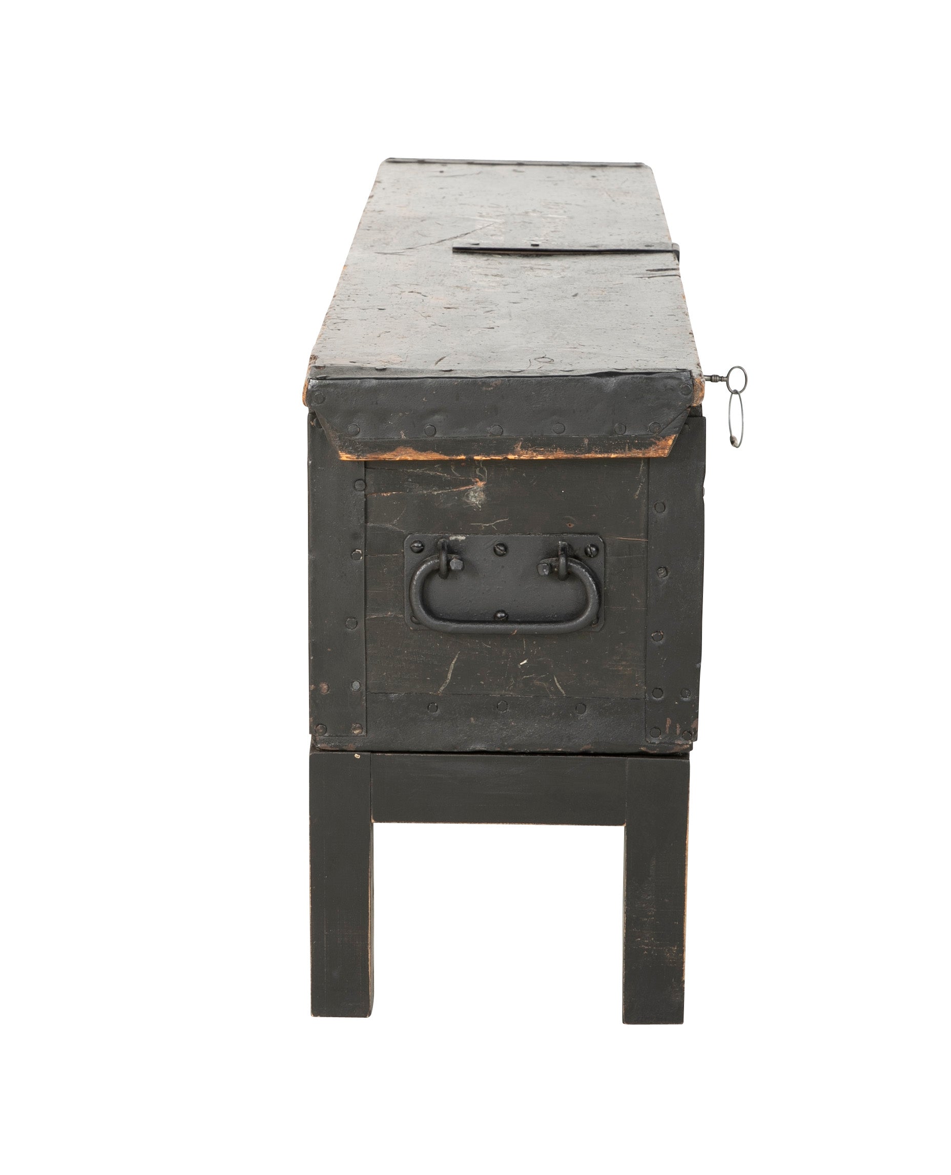 Late 19th Century British Officer's Campaign Bed with Original Storage Chest