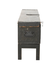 Late 19th Century British Officer's Campaign Bed with Original Storage Chest