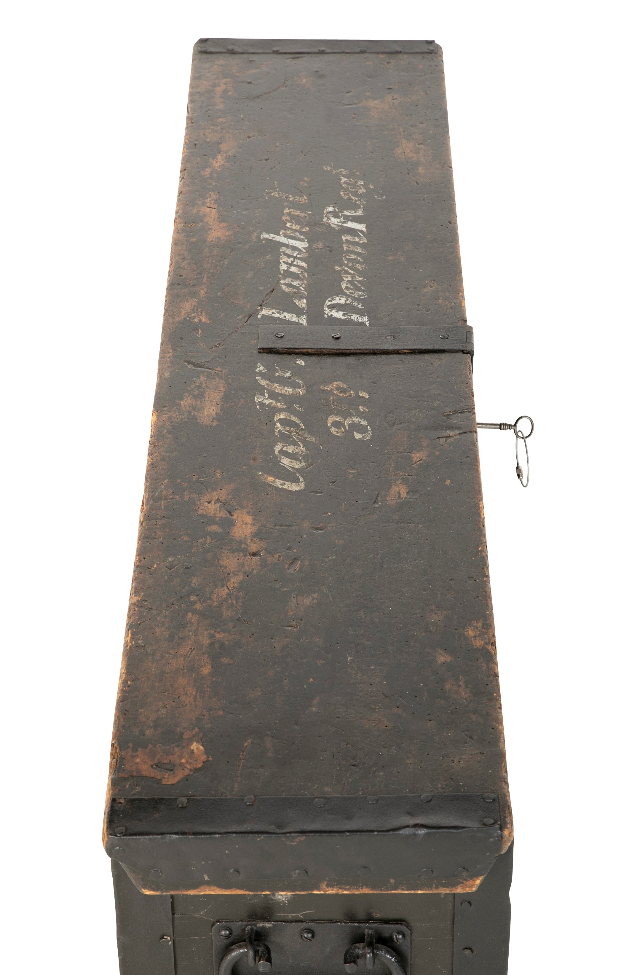Late 19th Century British Officer's Campaign Bed with Original Storage Chest