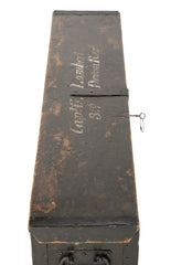 Late 19th Century British Officer's Campaign Bed with Original Storage Chest