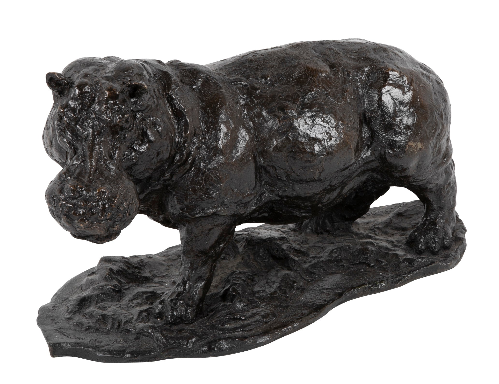 Robert Godefroy Patinated Bronze Sculpture "Les Sources du Nile"